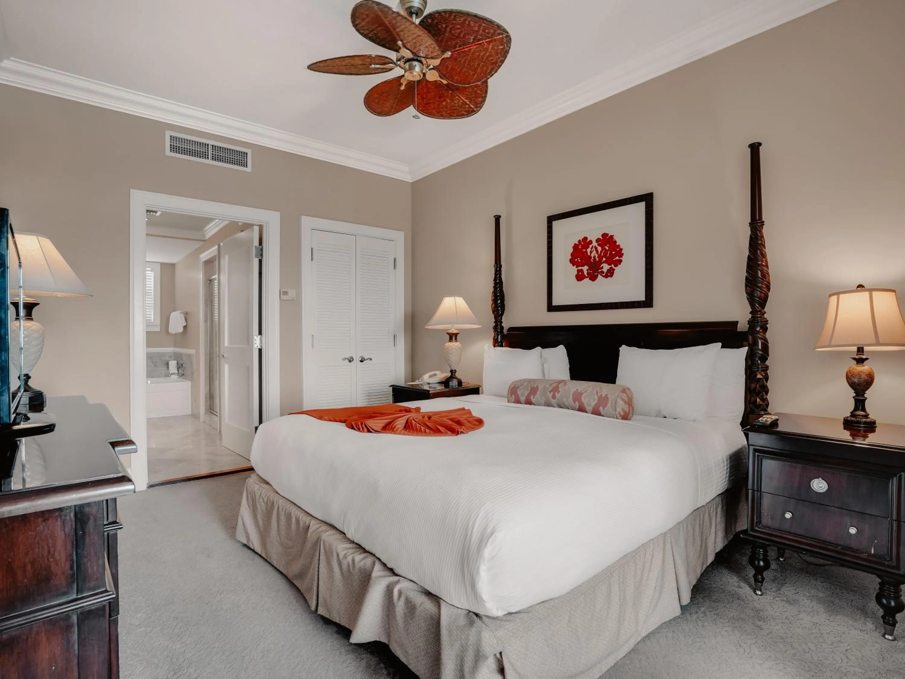 Bed in Valentines Resort & Marina