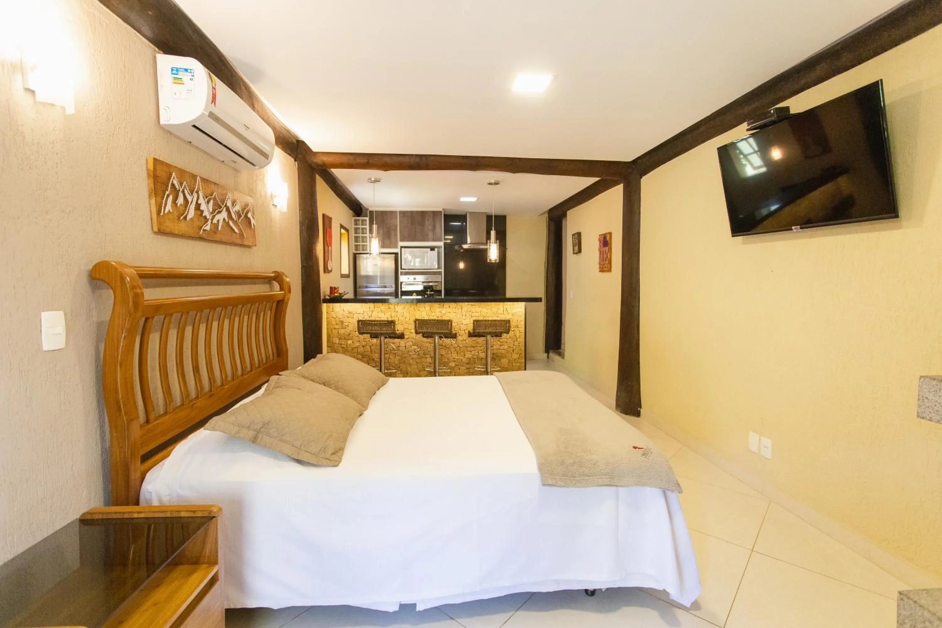 Photo of the whole room, Bed in Pousada Cantagalo