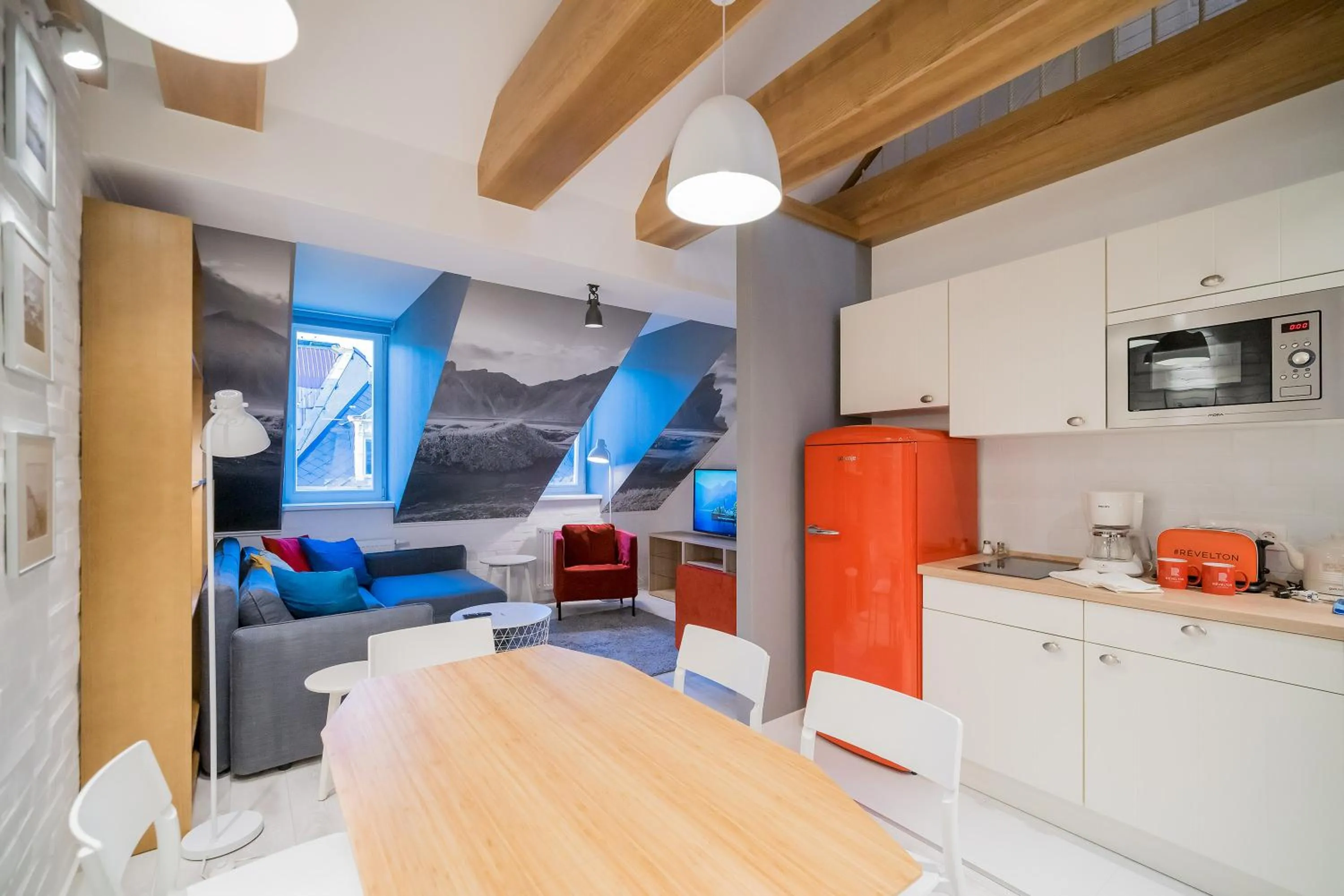 Kitchen or kitchenette in Revelton Studios Karlovy Vary