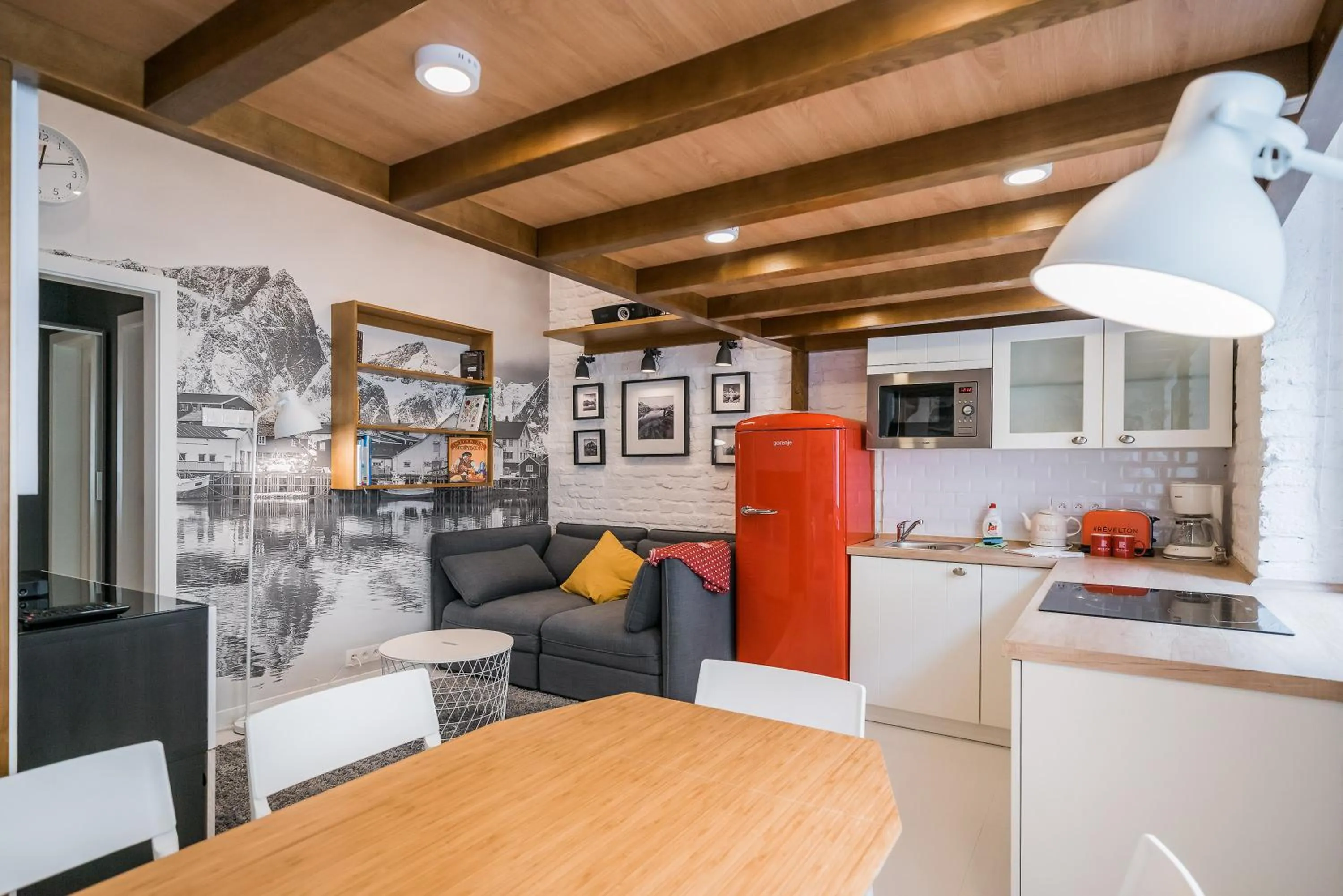 Kitchen or kitchenette in Revelton Studios Karlovy Vary