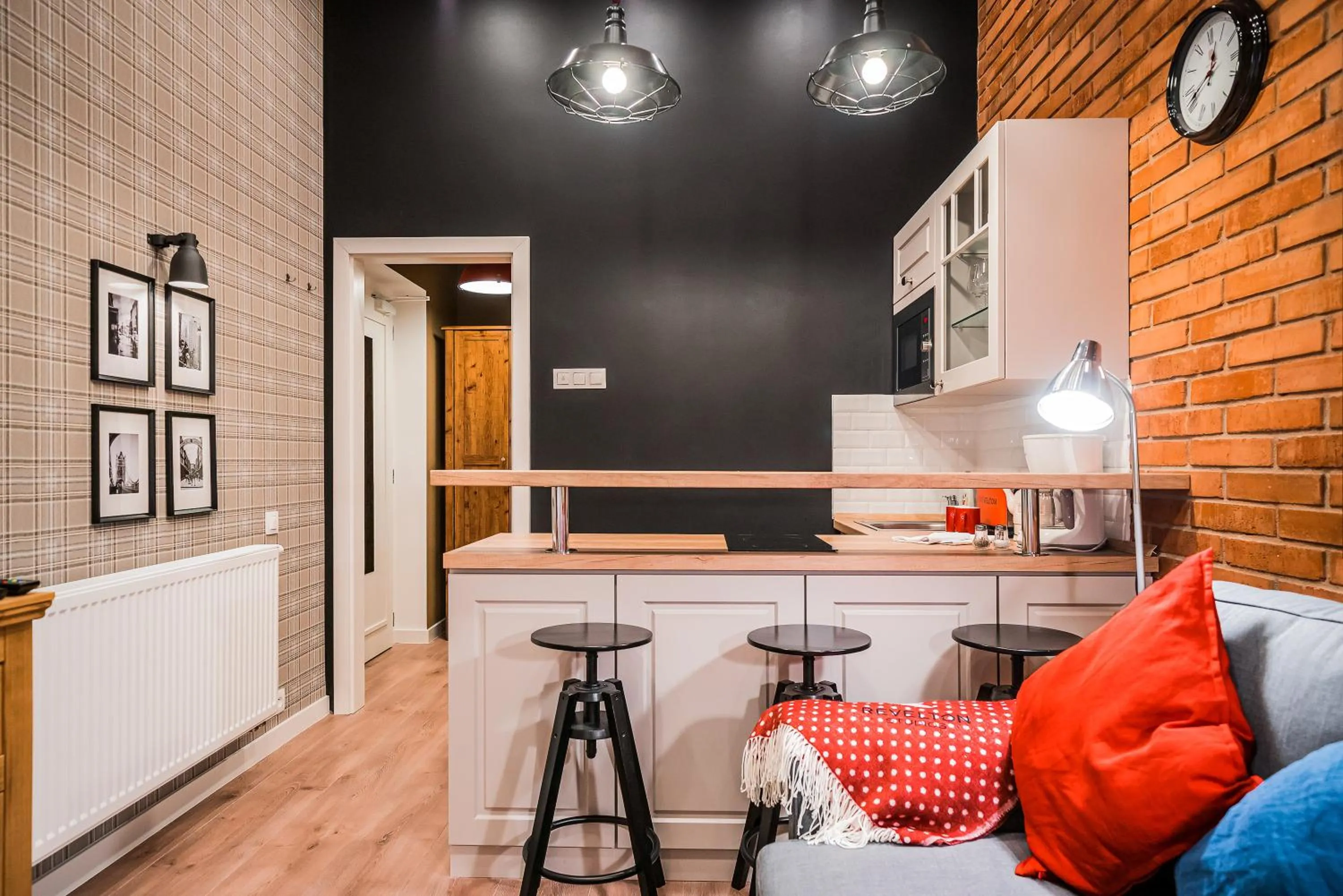 Kitchen or kitchenette in Revelton Studios Karlovy Vary