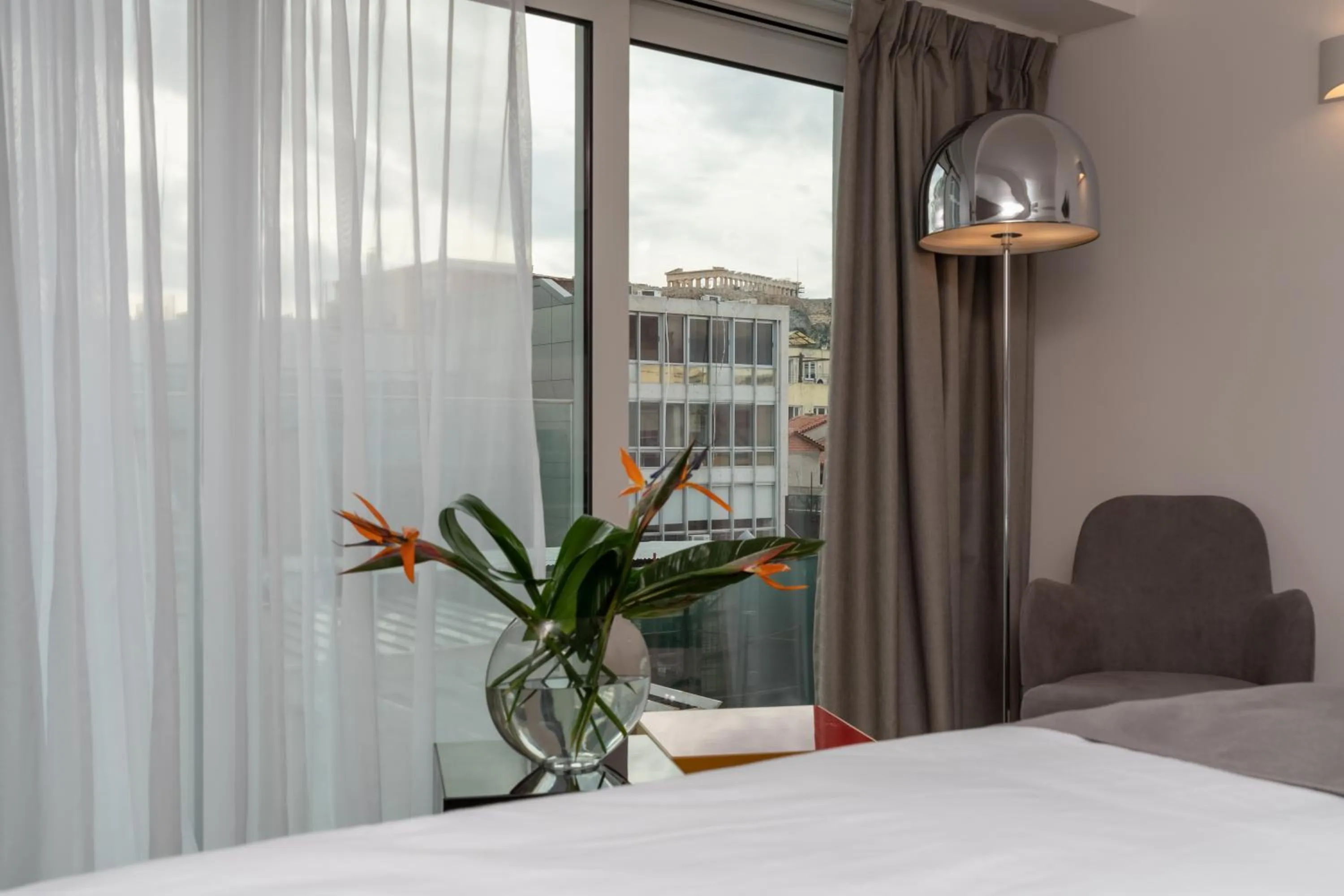 Bed in Elia Ermou Athens Hotel