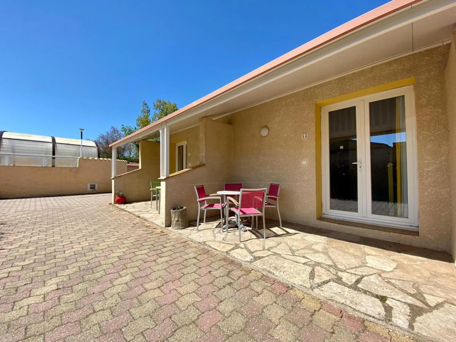 Balcony/Terrace in Hotel Myriam Vias Plage