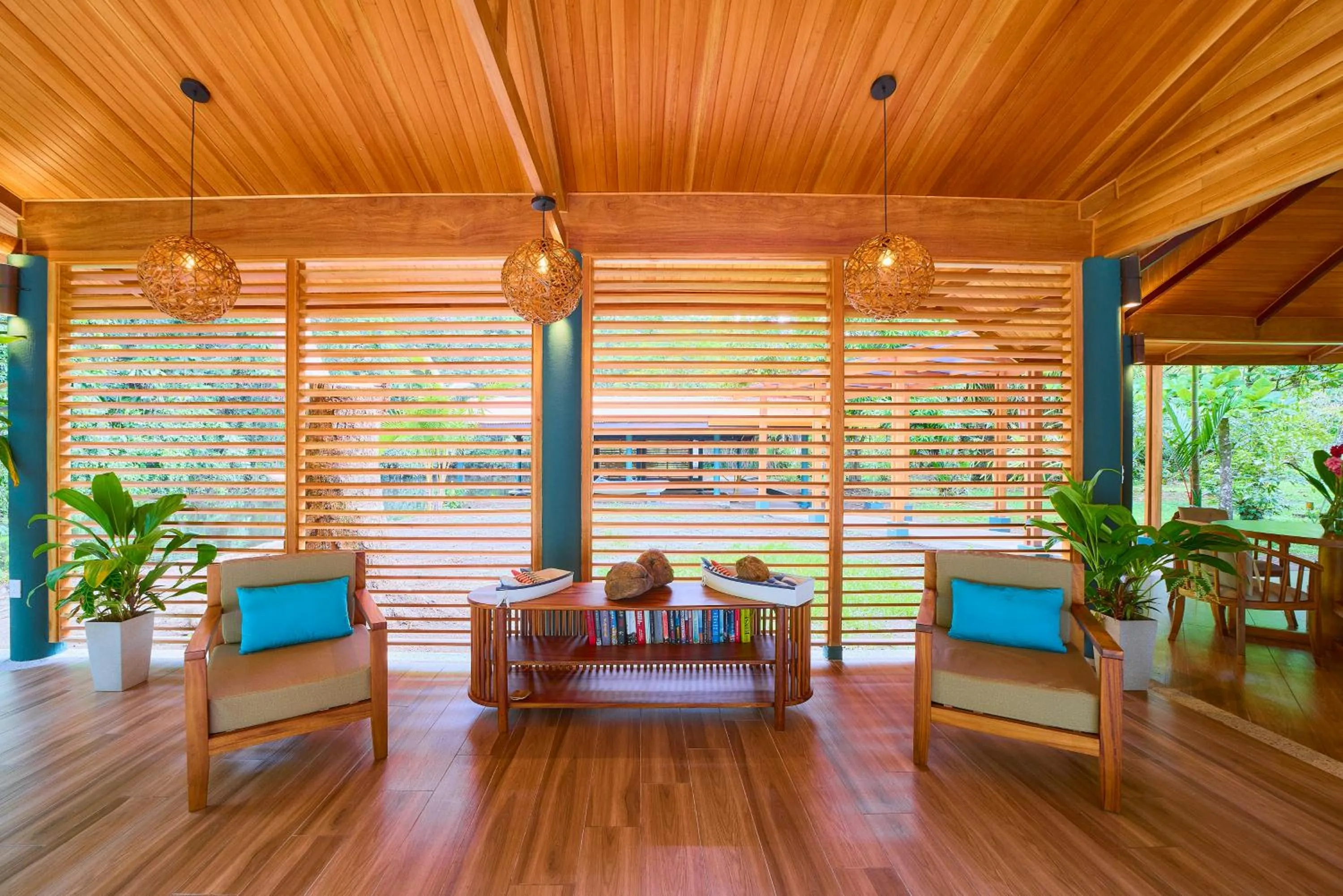 Seating area in Evergreen Lodge