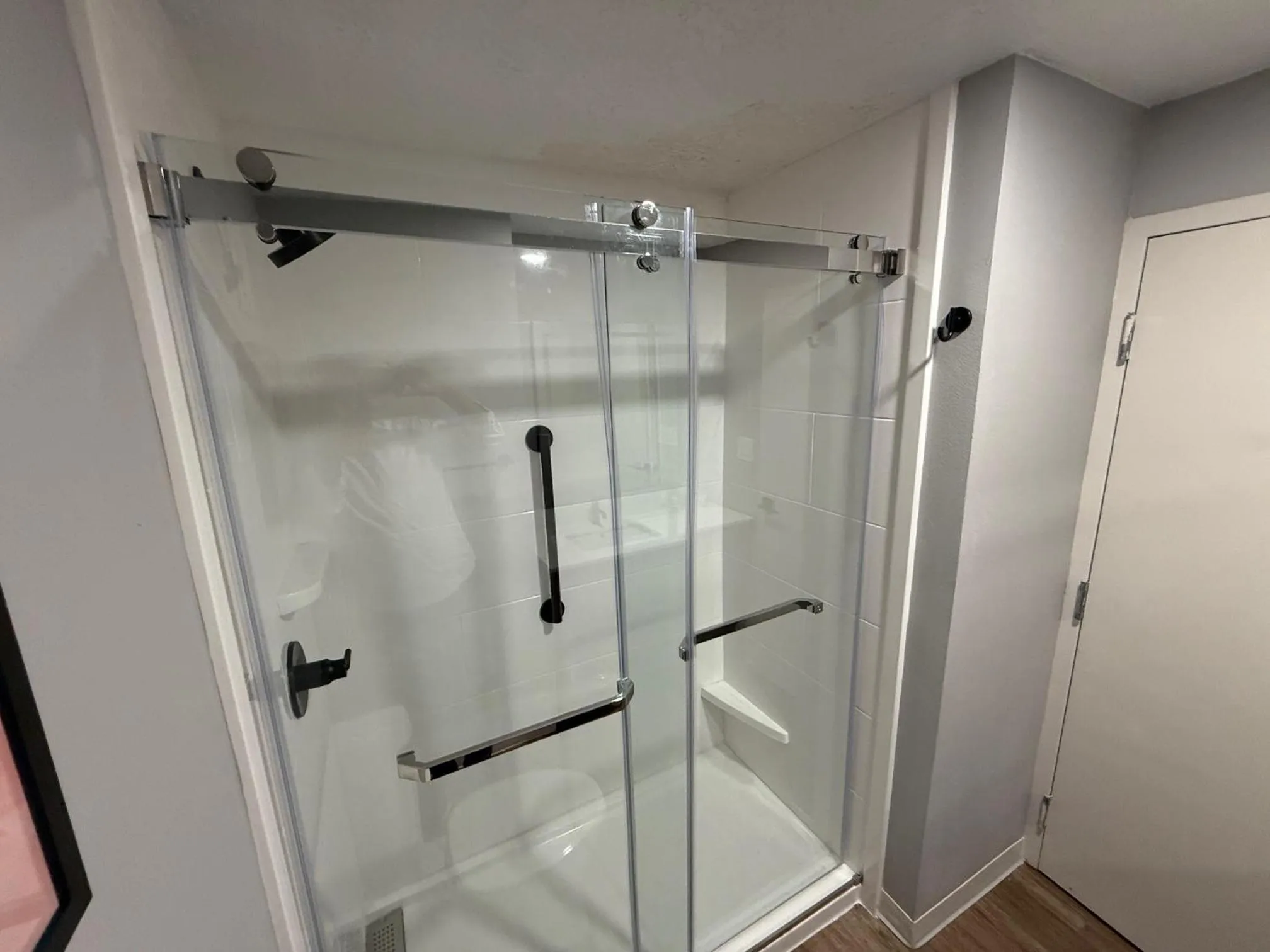 Shower in Ramada by Wyndham Albuquerque Midtown