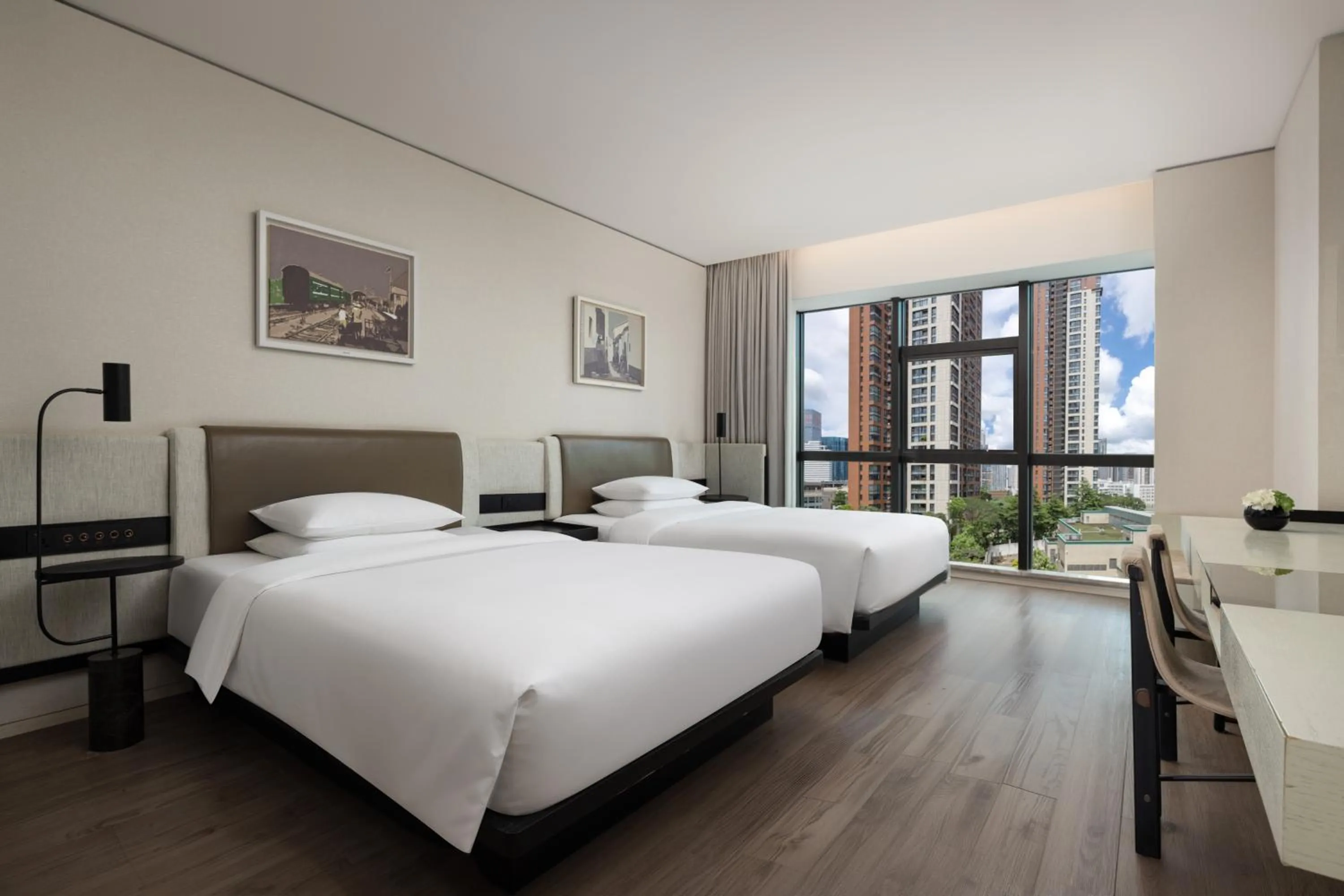 Bed in Mumian Shenzhen Luohu JDV by Hyatt