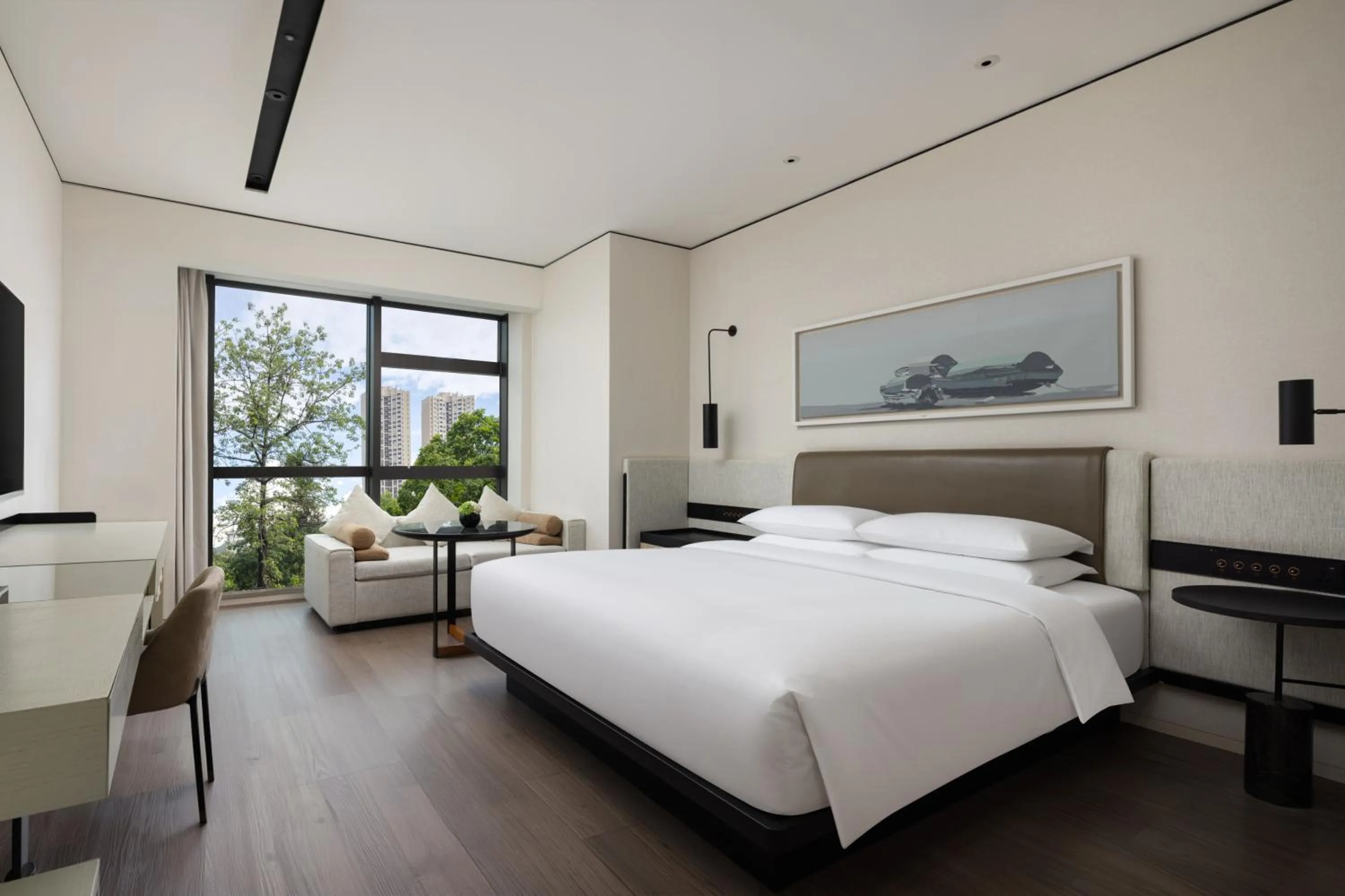 Bedroom, Bed in Mumian Shenzhen Luohu JDV by Hyatt