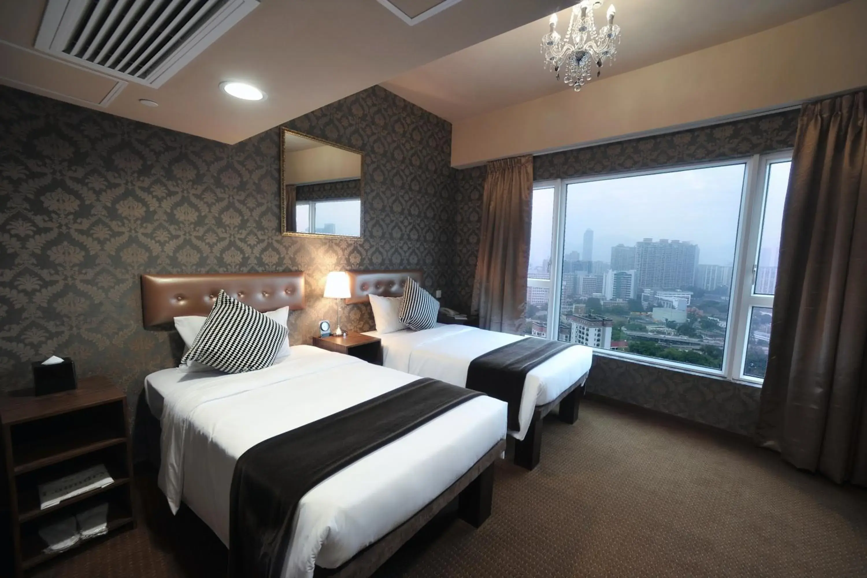 Premium Twin Room in Ramada Grand Tsim Sha Tsui Premium Twin Room in Ramada Grand Tsim Sha Tsui