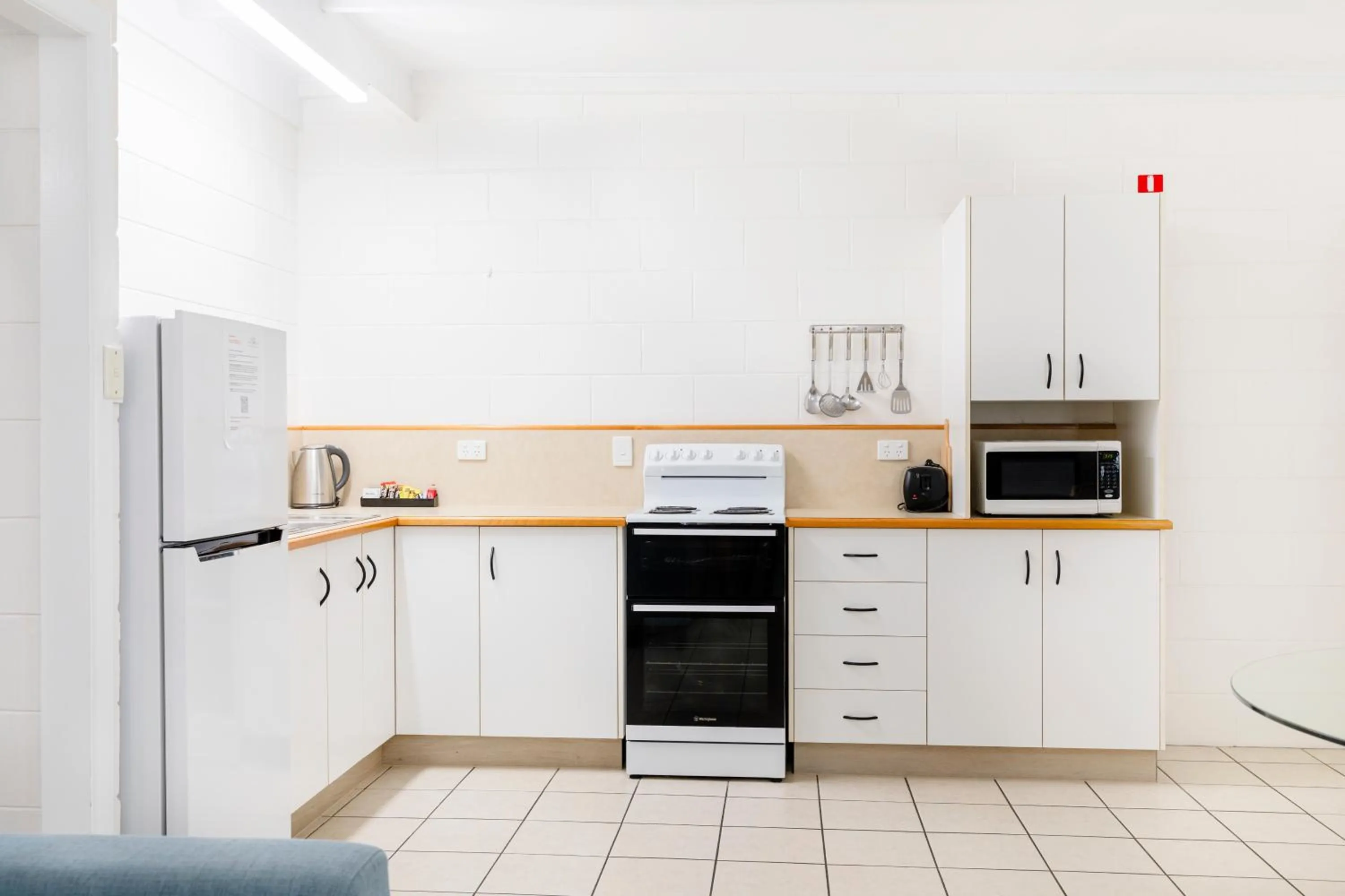 kitchen in Palm View Holiday Apartments