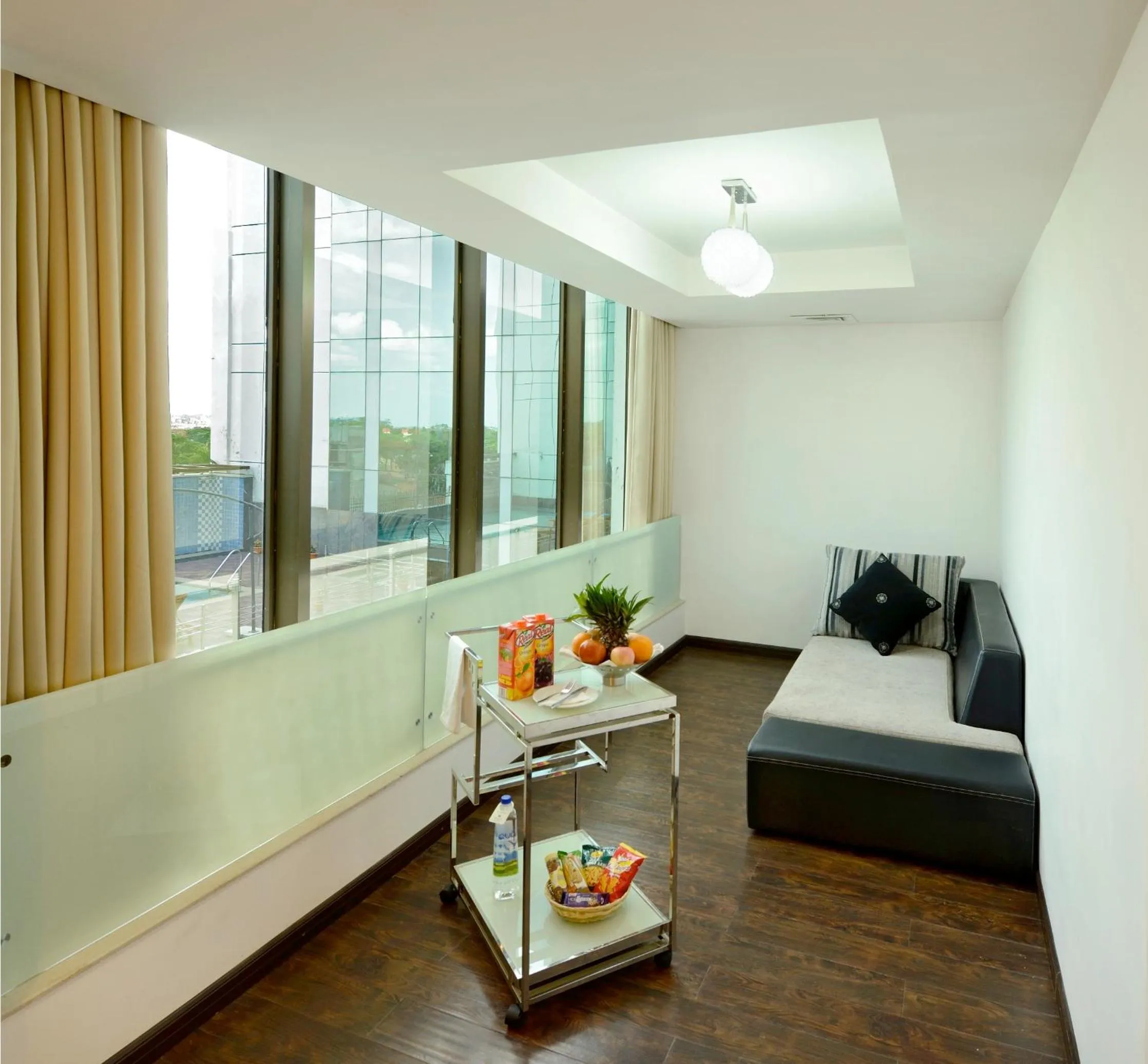 Seating area in Hotel Sandy's Tower