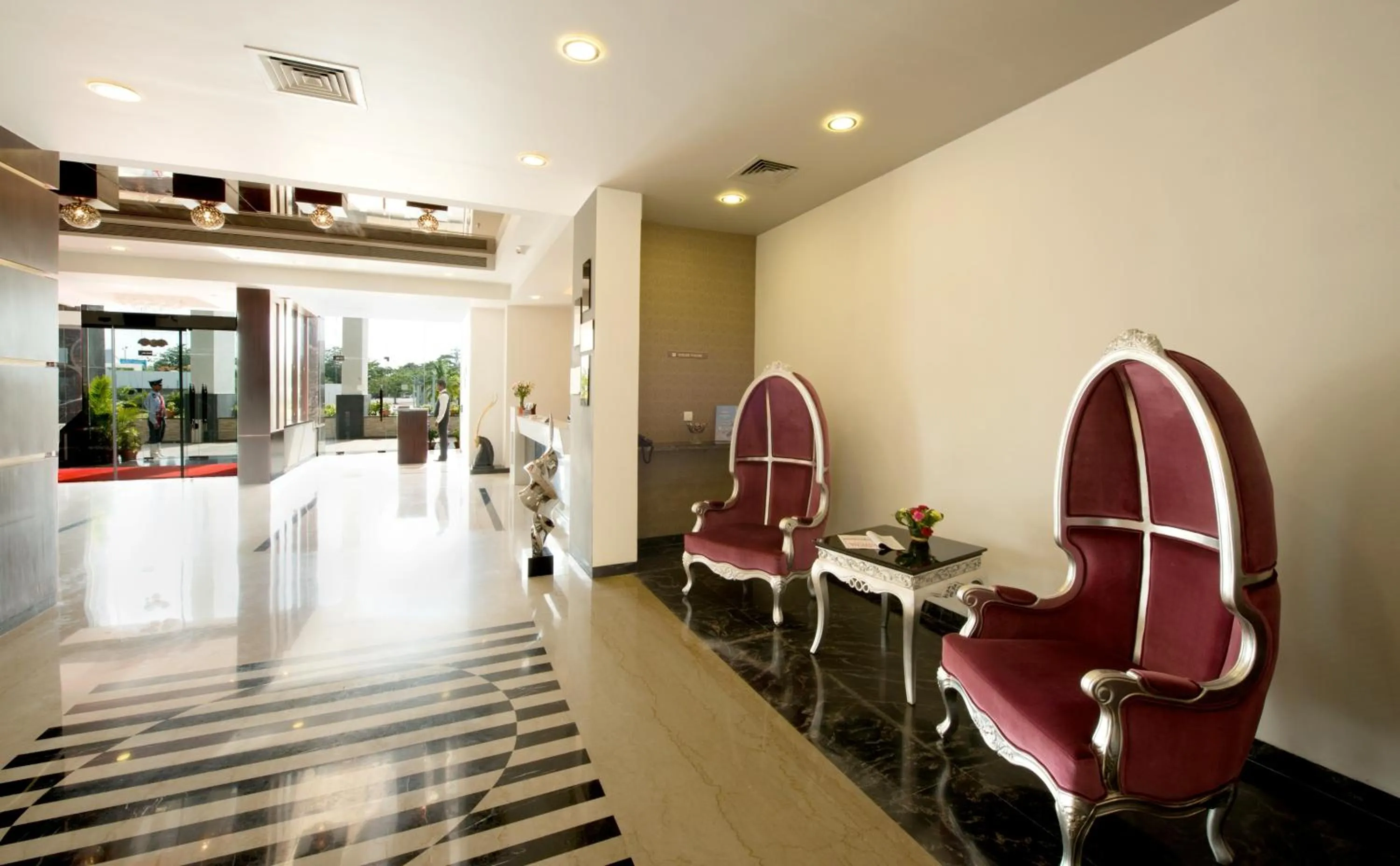 Lobby or reception in Hotel Sandy's Tower