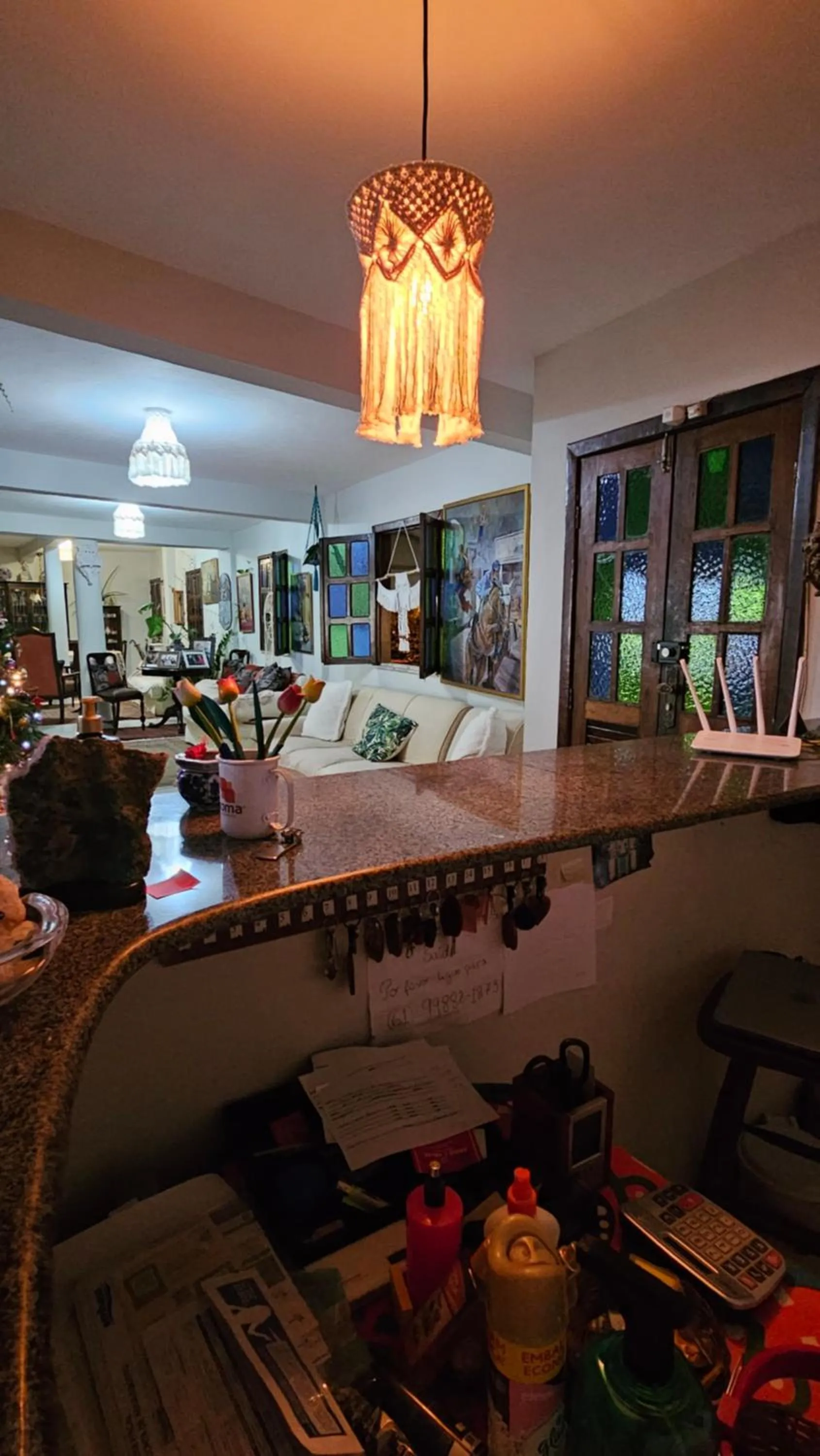 Communal lounge/ TV room in Mikaela Arraial D'Ajuda Hospedaria