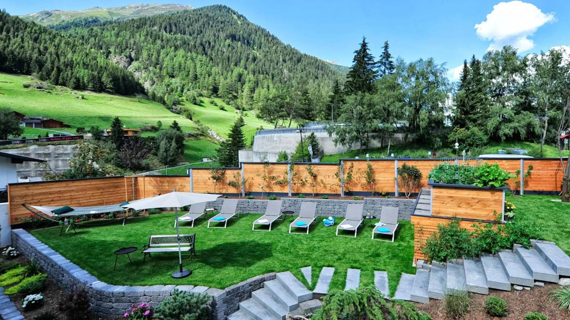 Garden in Hotel Garni Stefanie