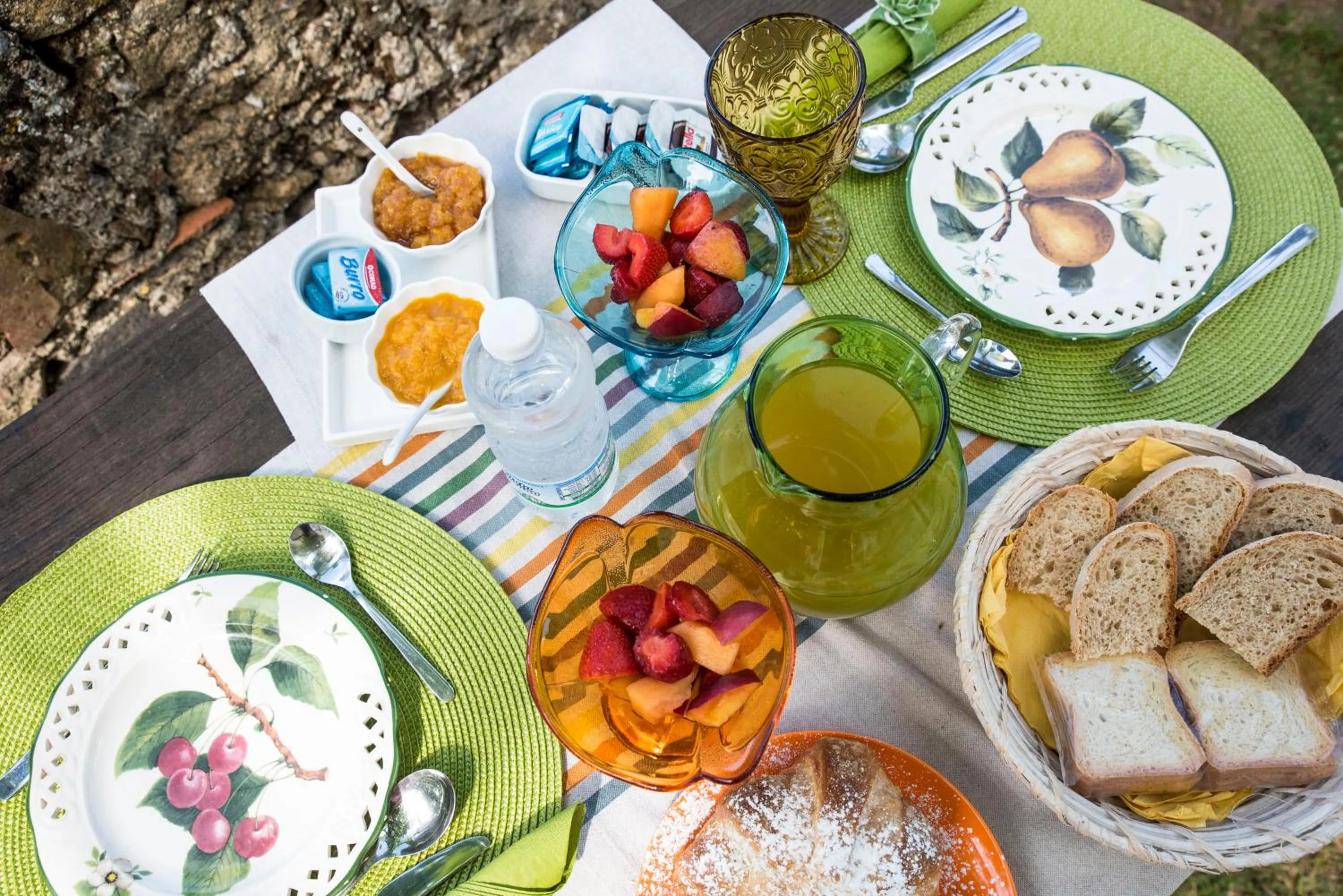 Continental breakfast in Il Castello di San Sergio