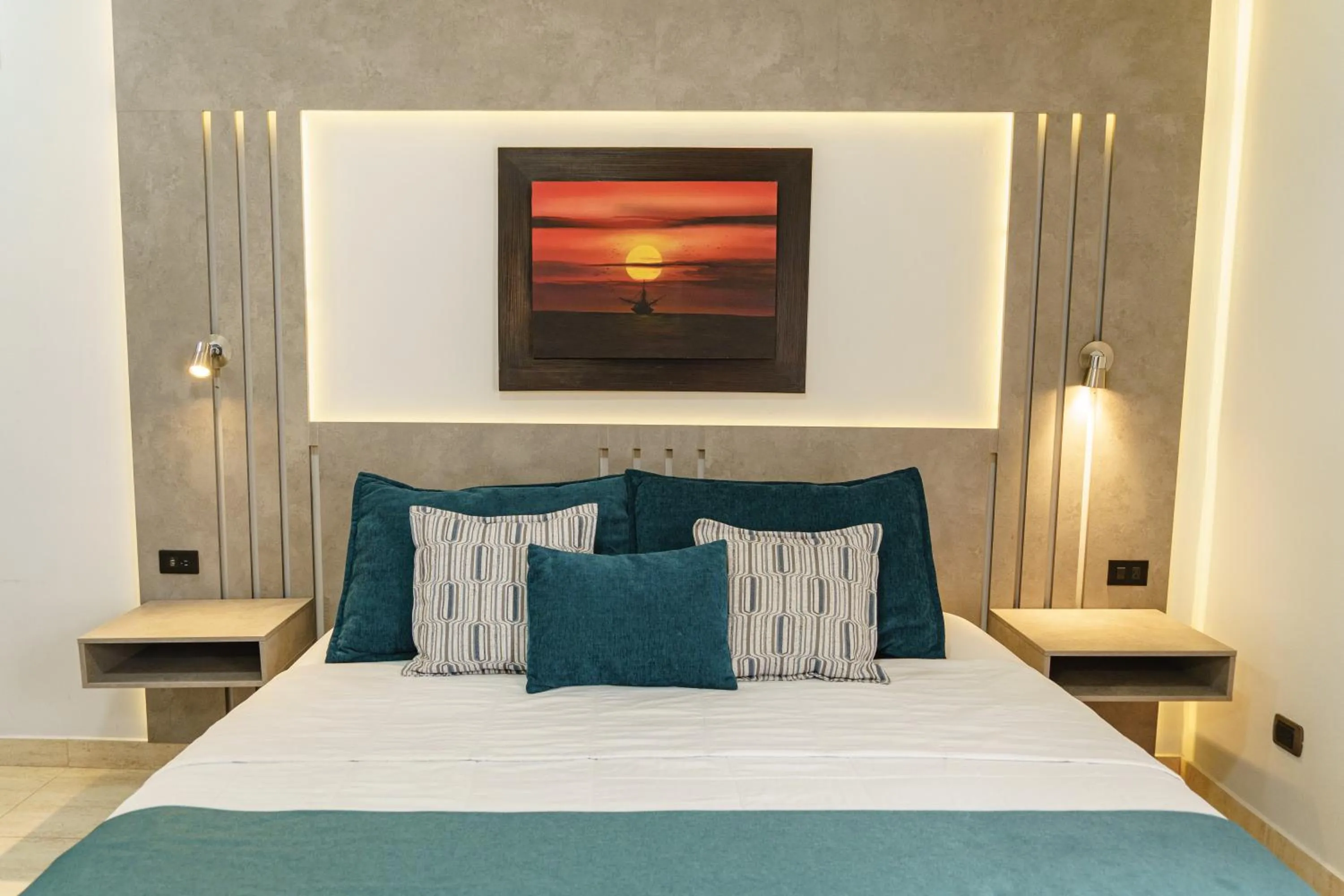 Bed in Hotel Santa Fe