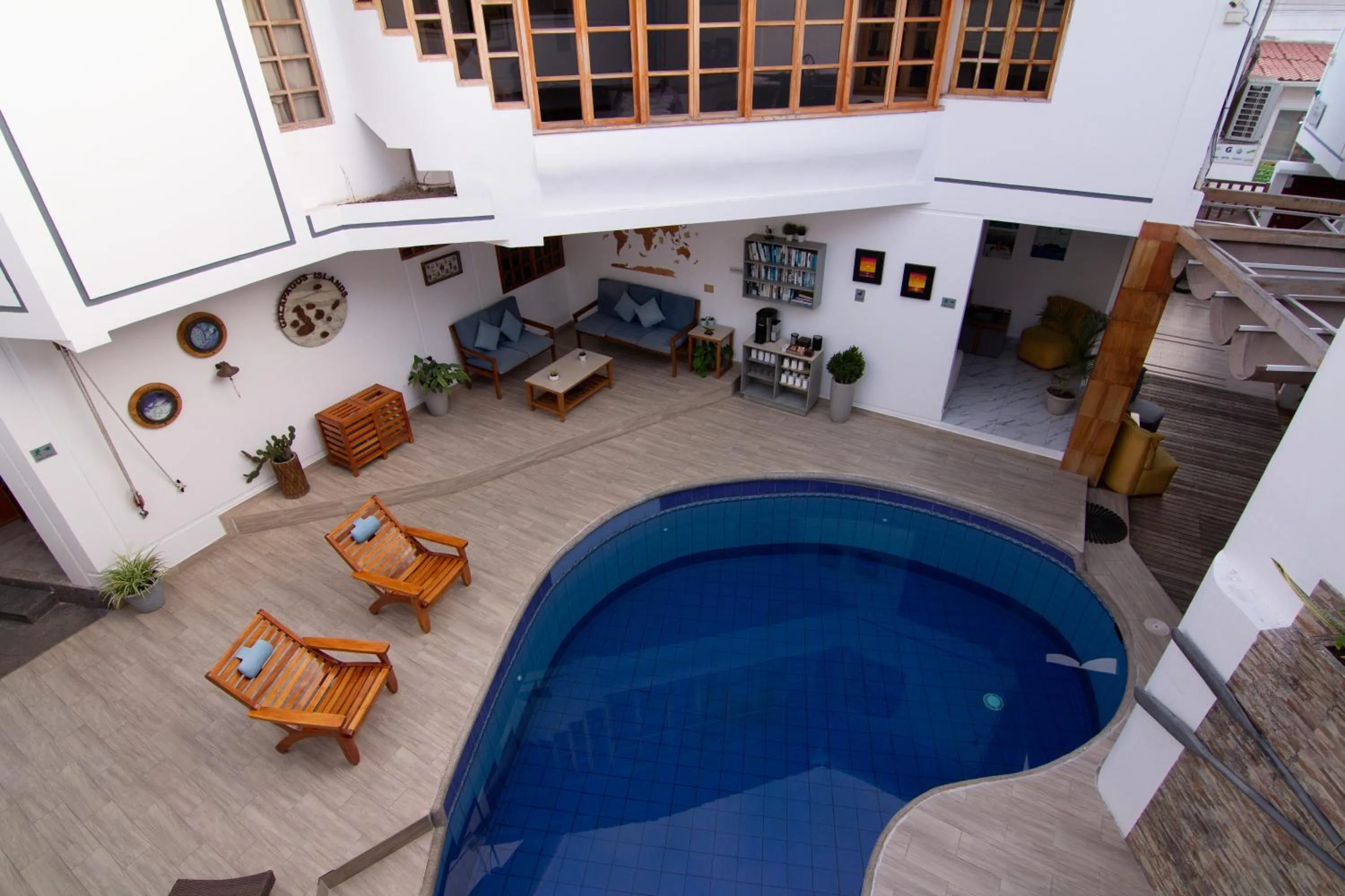 Pool view in Hotel Santa Fe