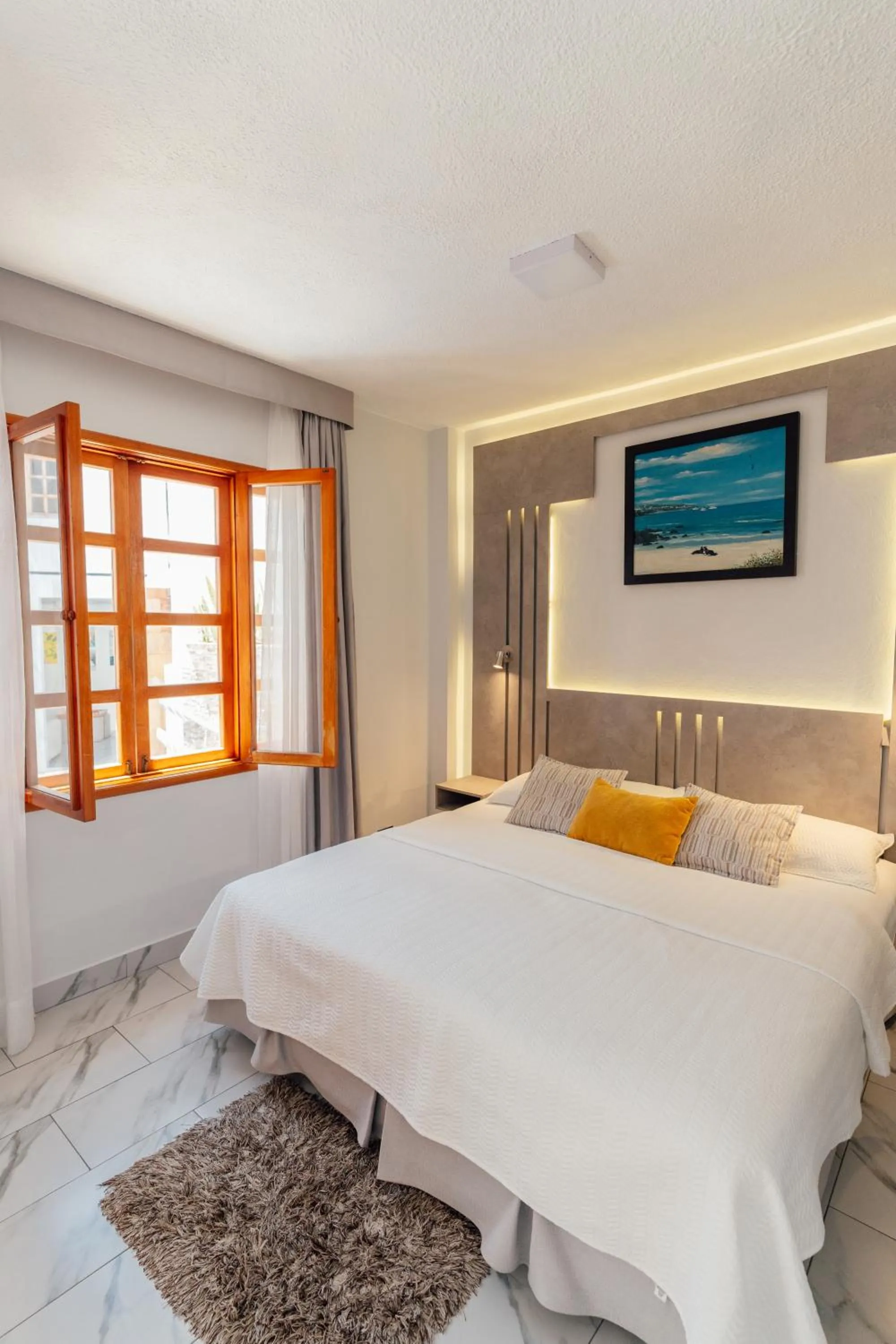 Bed in Hotel Santa Fe