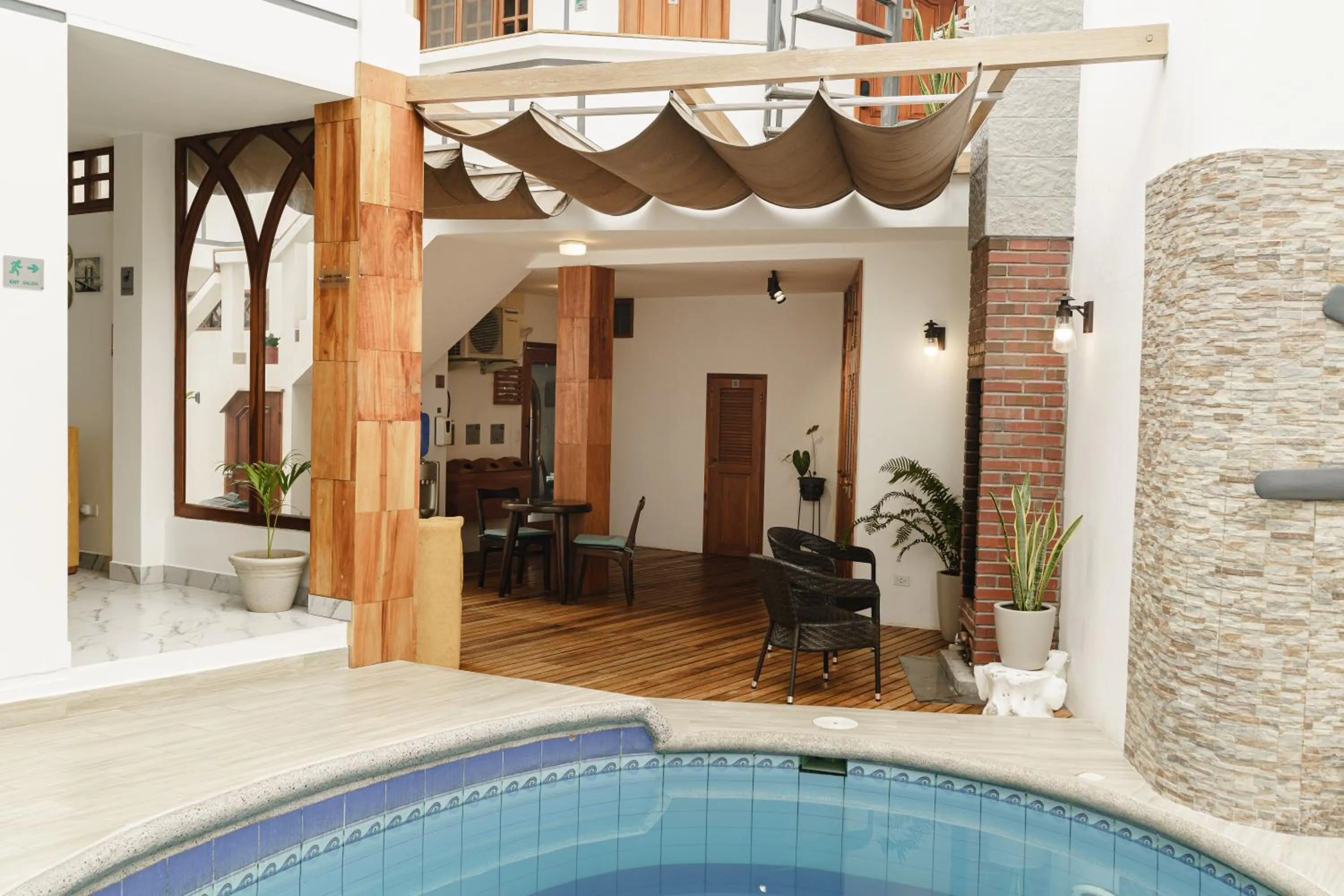 Patio in Hotel Santa Fe