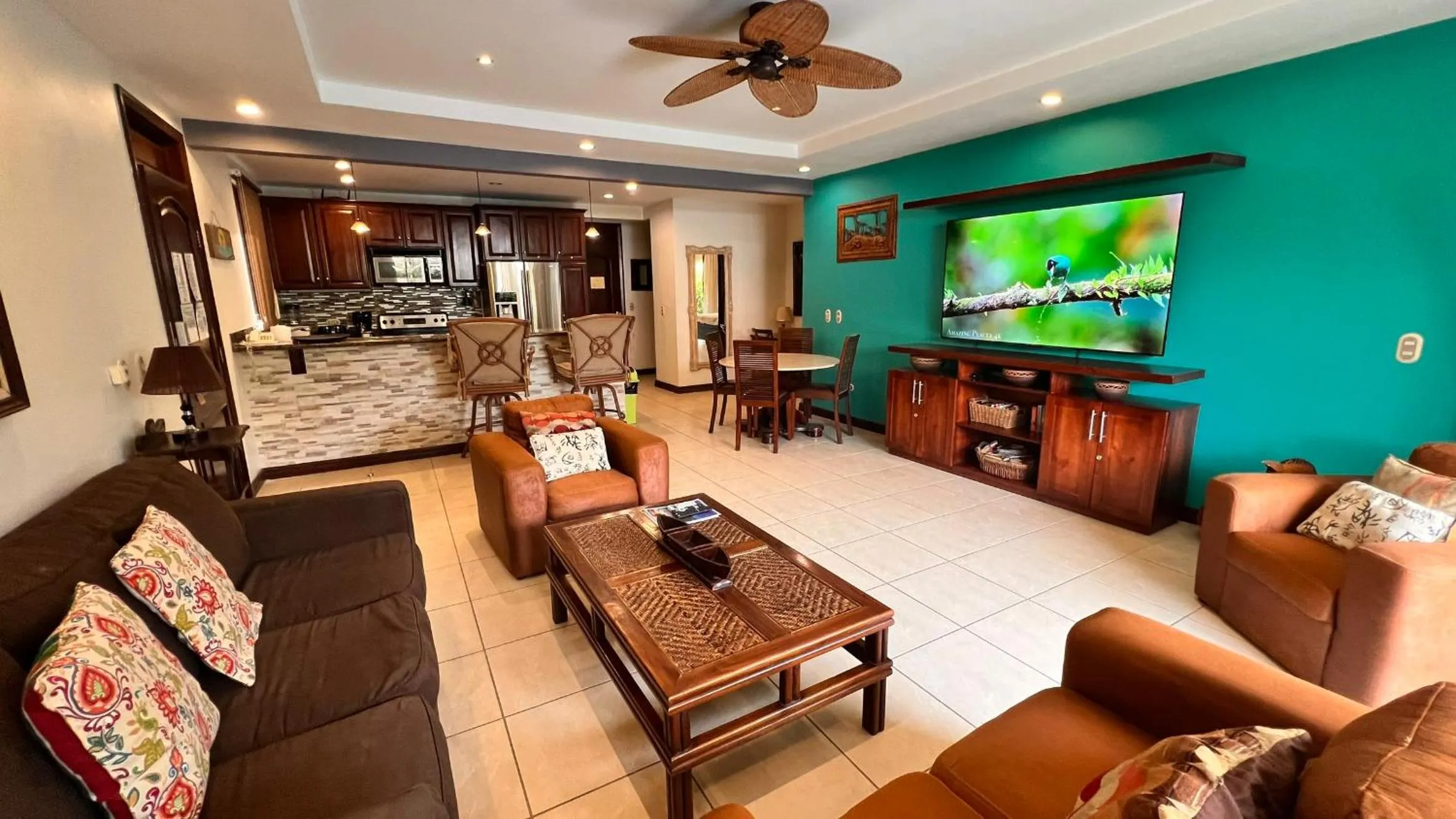 Living room in Monte Carlo Luxury Condominiums