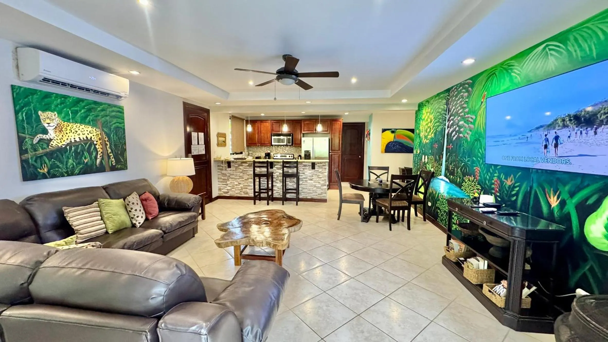 Living room in Monte Carlo Luxury Condominiums