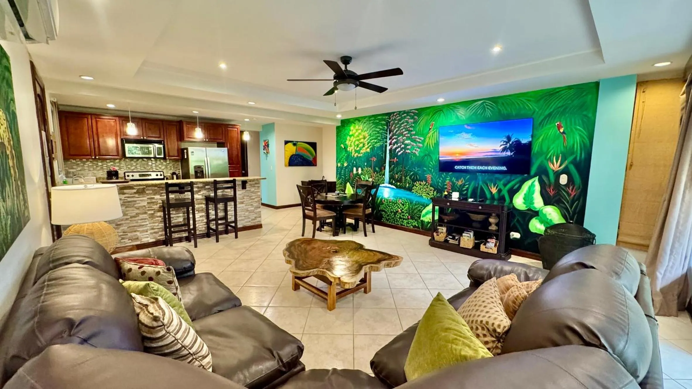 Living room in Monte Carlo Luxury Condominiums