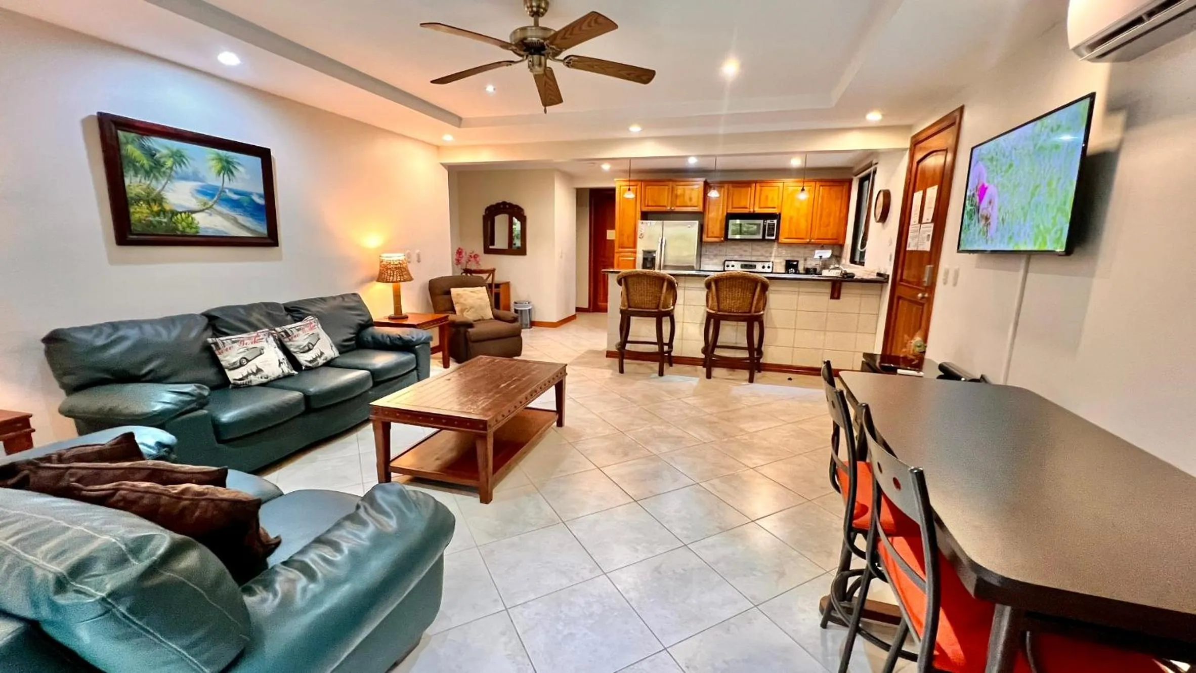 Living room in Monte Carlo Luxury Condominiums