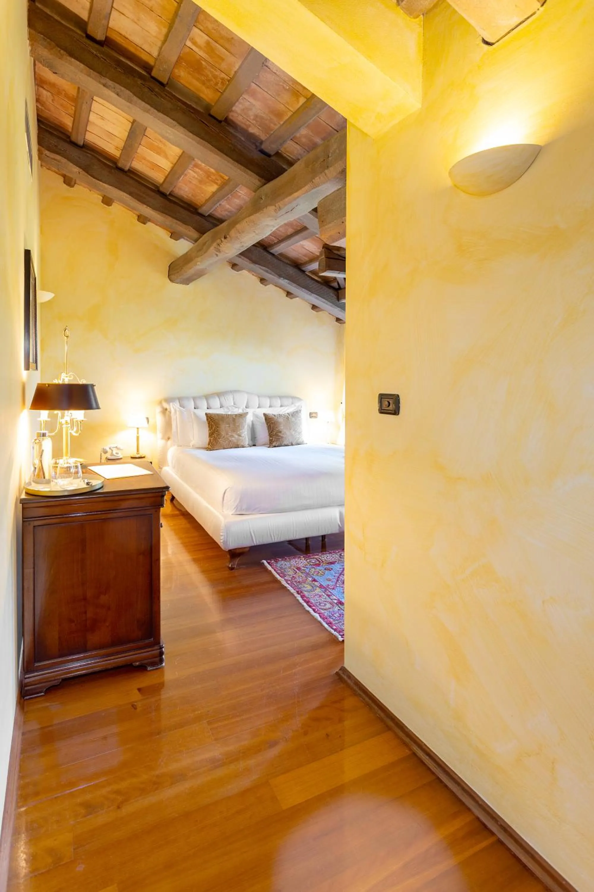 Bed in Hotel Casa Pavesi