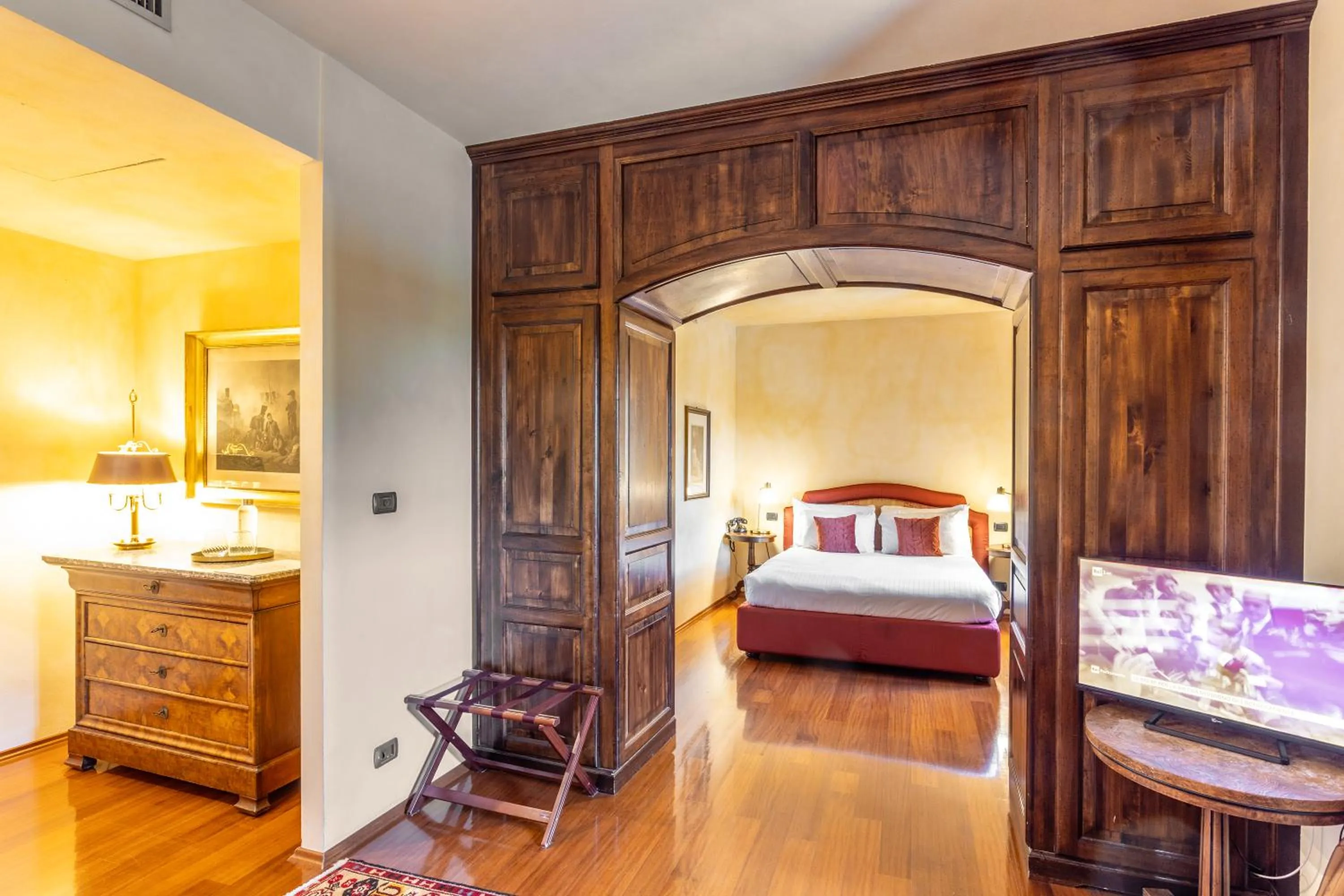 Bed in Hotel Casa Pavesi