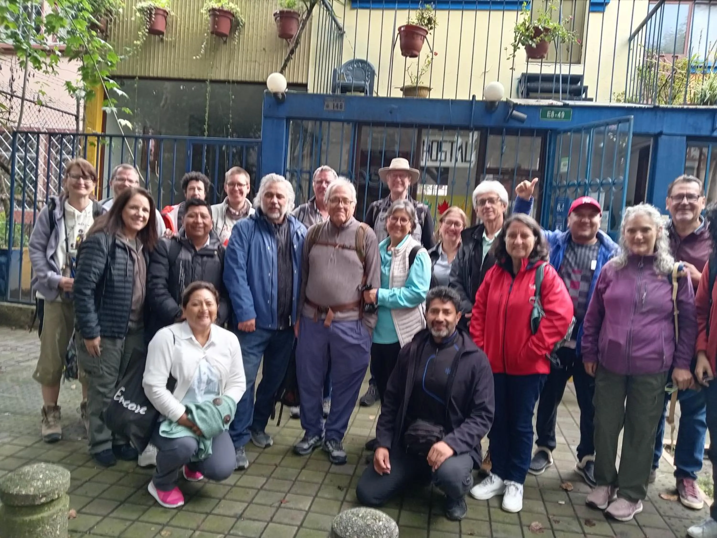 group of guests in Hostal Posada del Maple