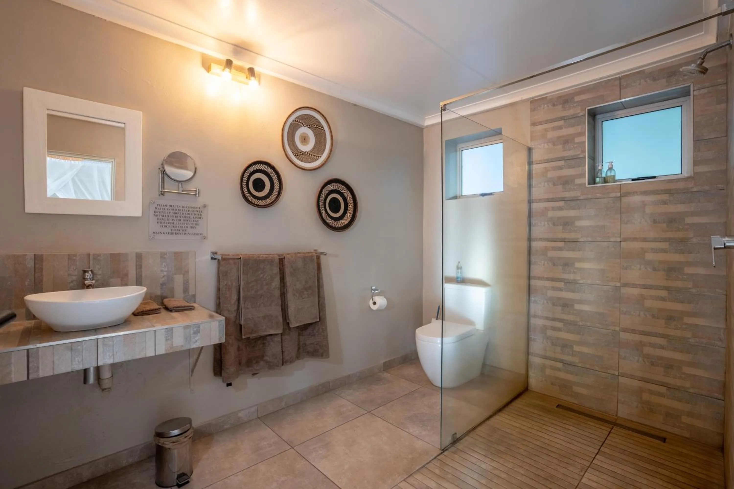 Shower in The Waterfront, Maun