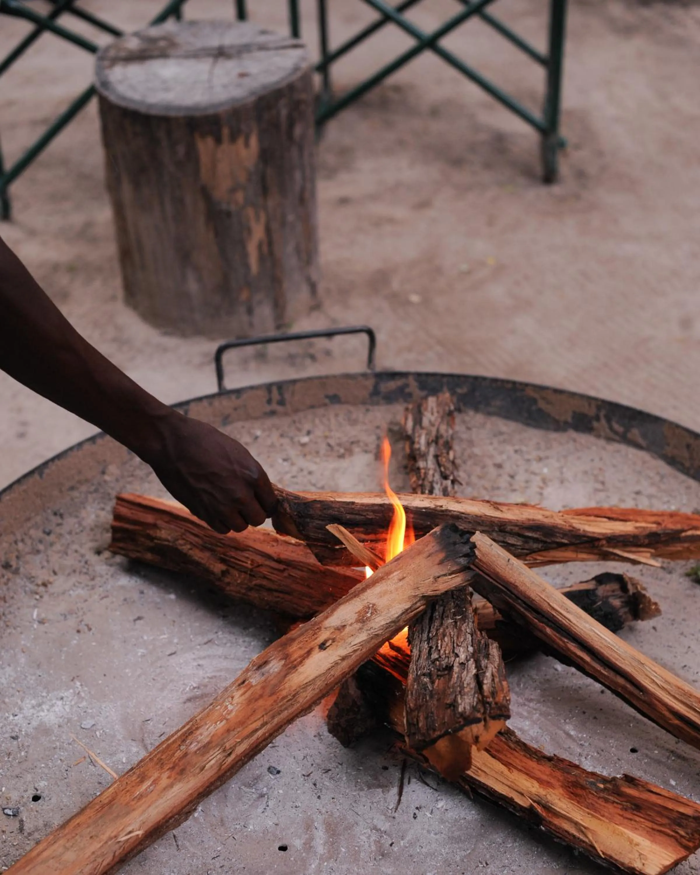 BBQ facilities in The Waterfront, Maun
