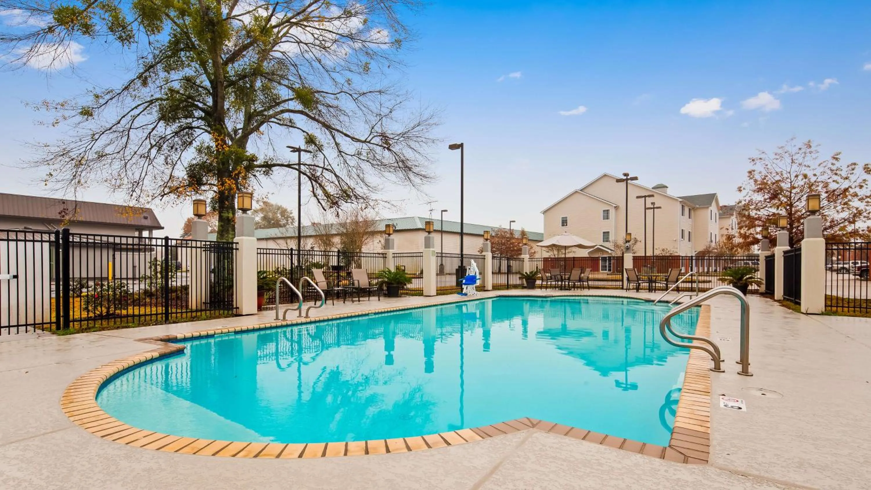 Pool view in SureStay Plus by Best Western Covington