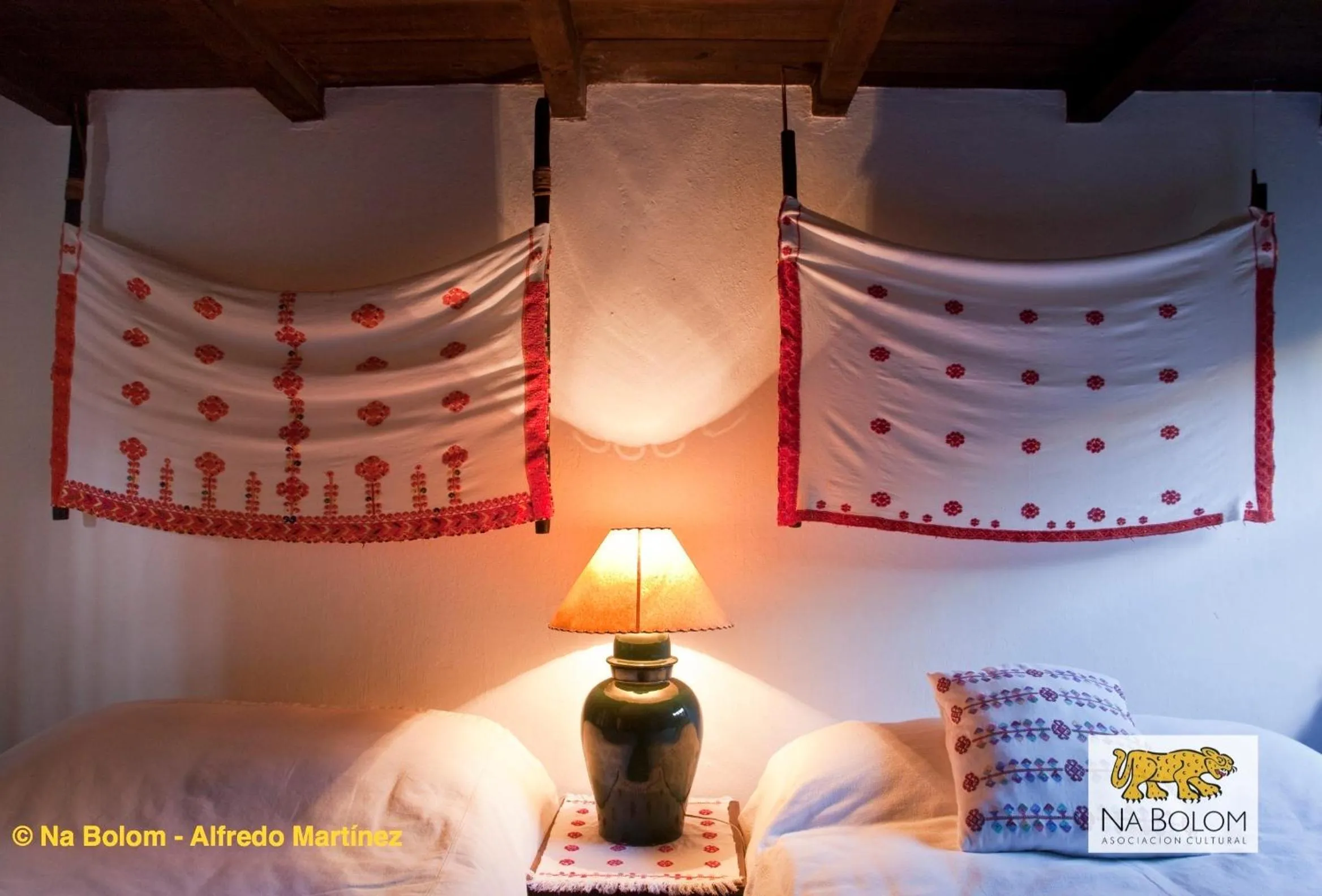 Bed in Hotel Na Bolom