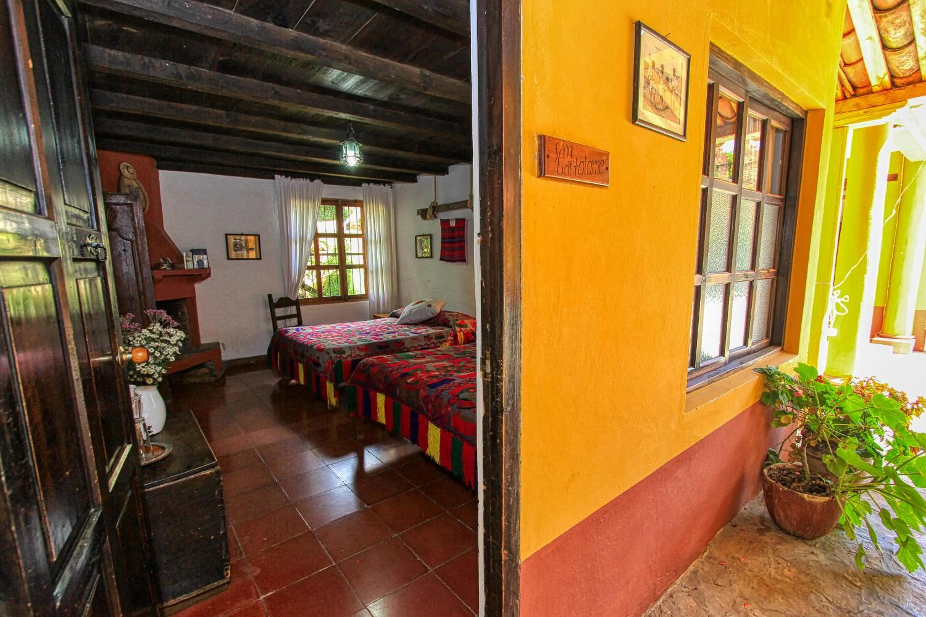 Bed in Hotel Na Bolom