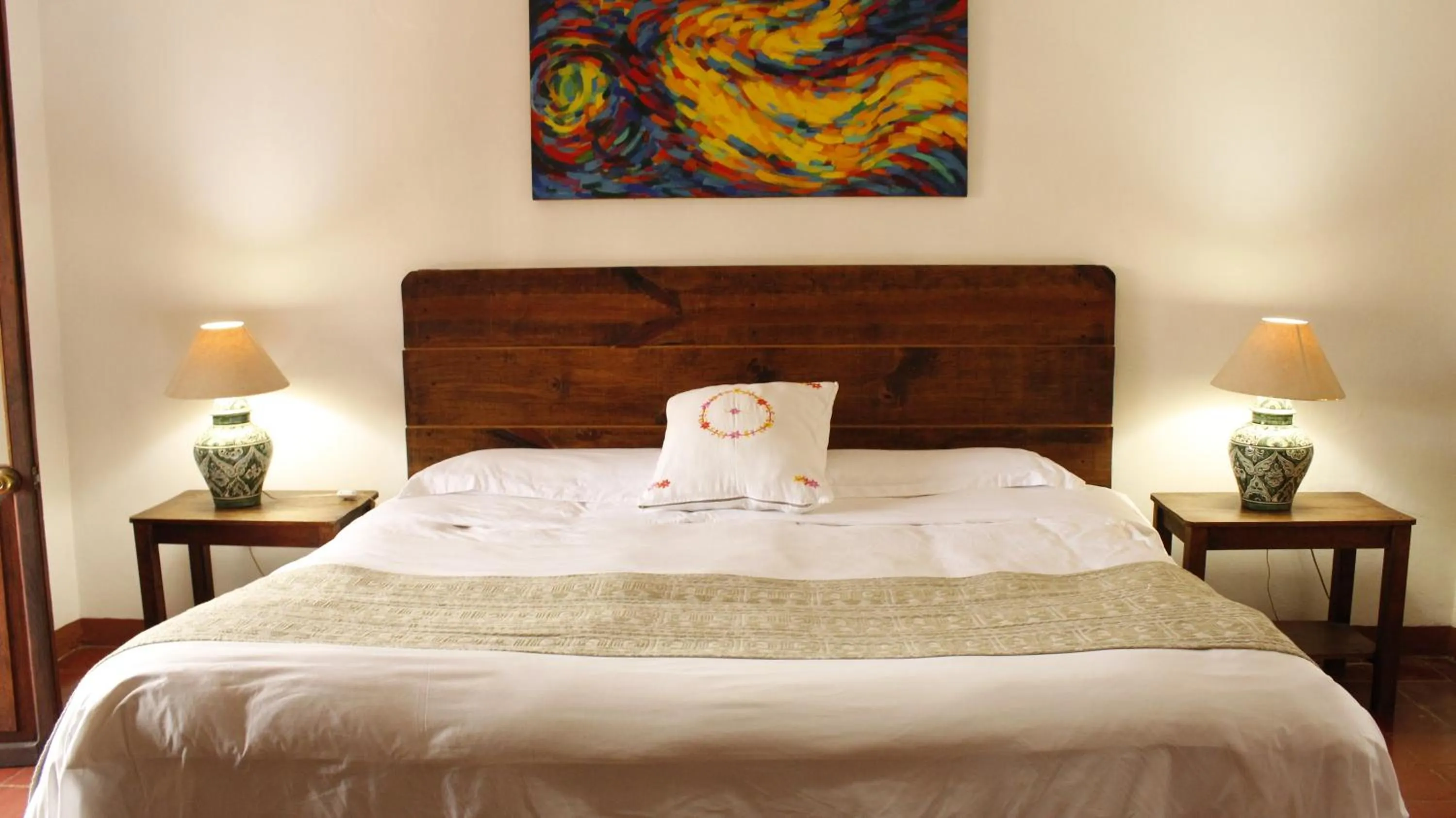 Bed in Hotel Na Bolom