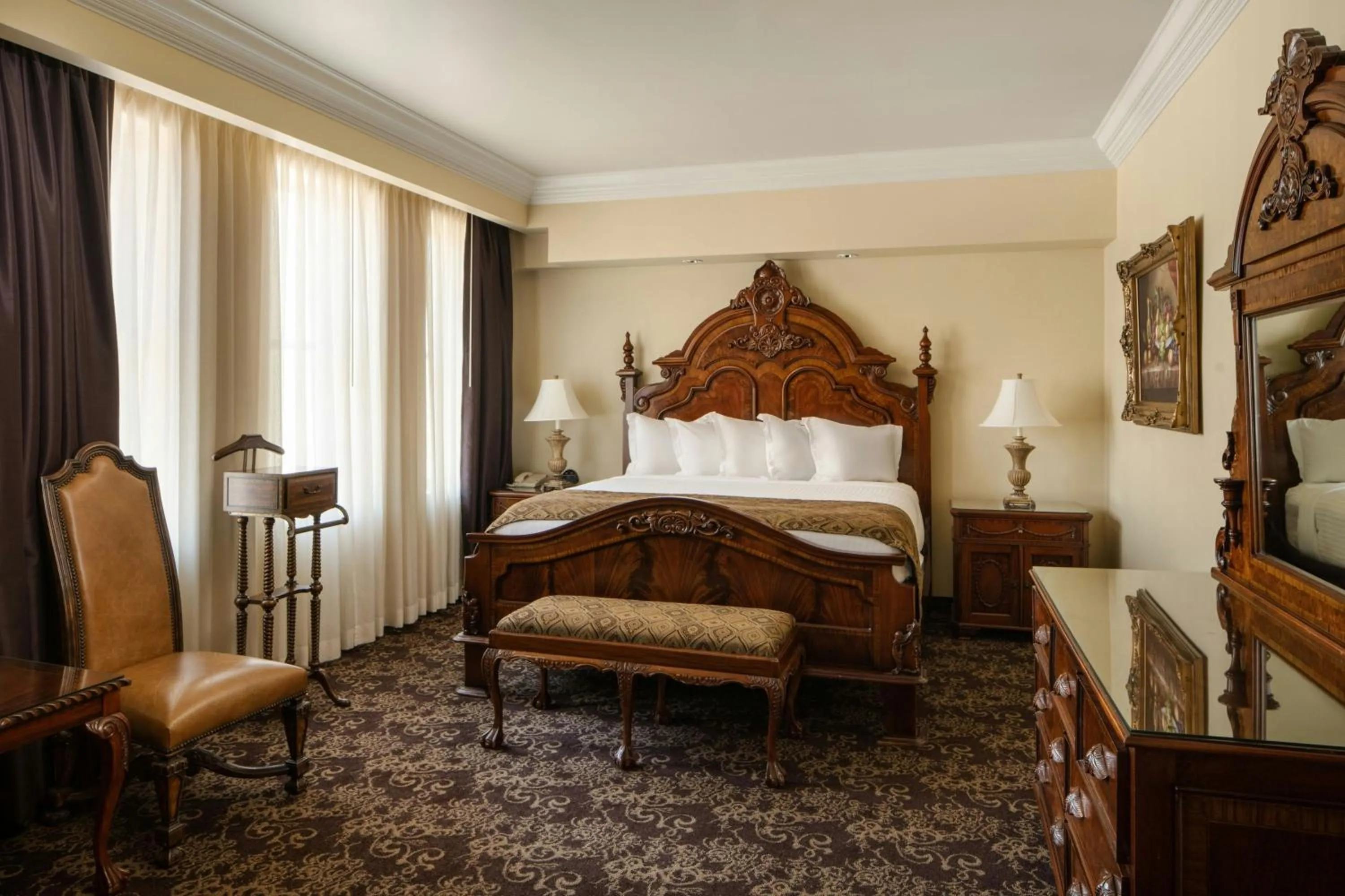 Photo of the whole room, Bed in Davenport Hotel, Autograph Collection