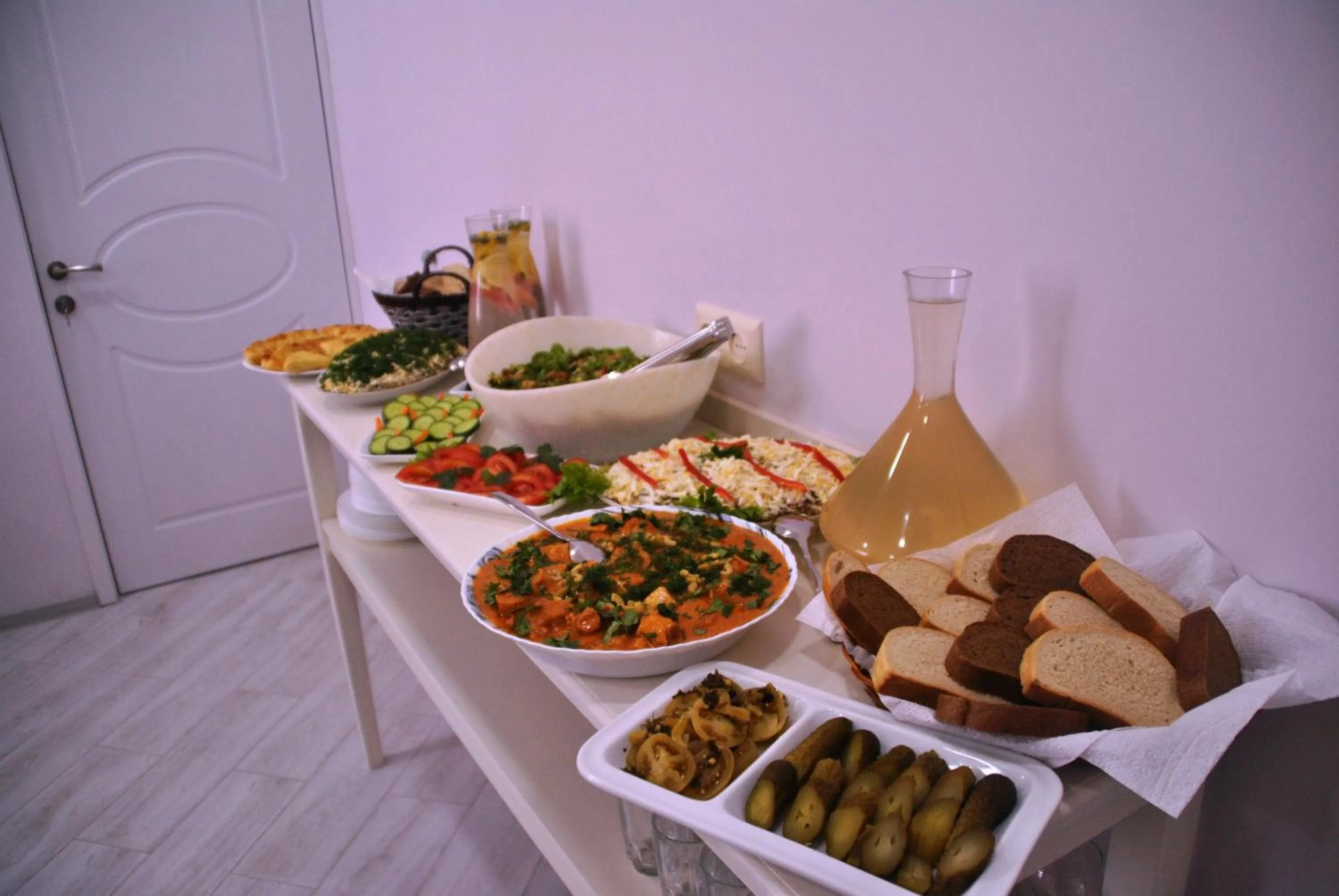 Food and drinks in Hotel Casa calda