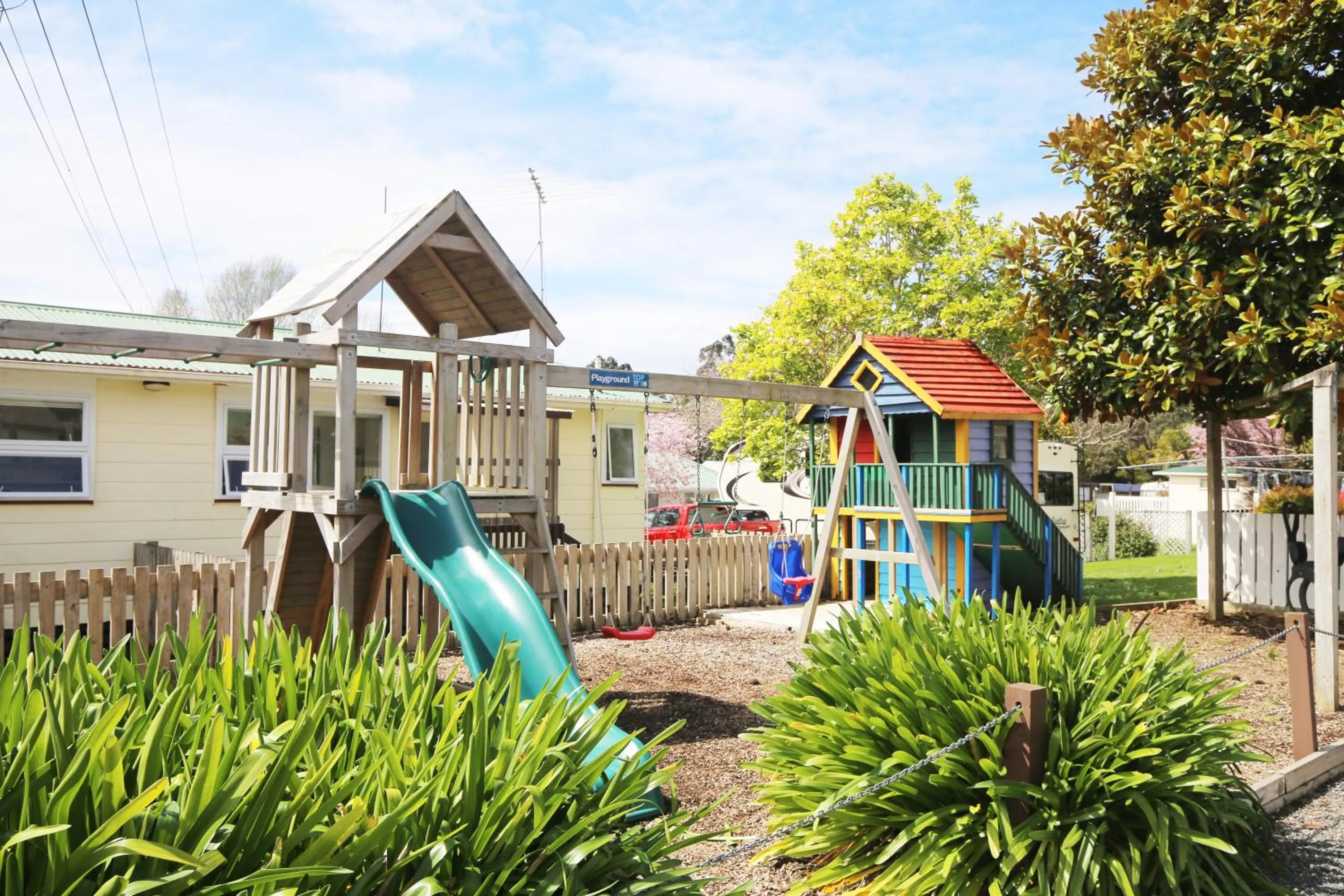 Children play ground in Orere Point TOP 10 Holiday Park