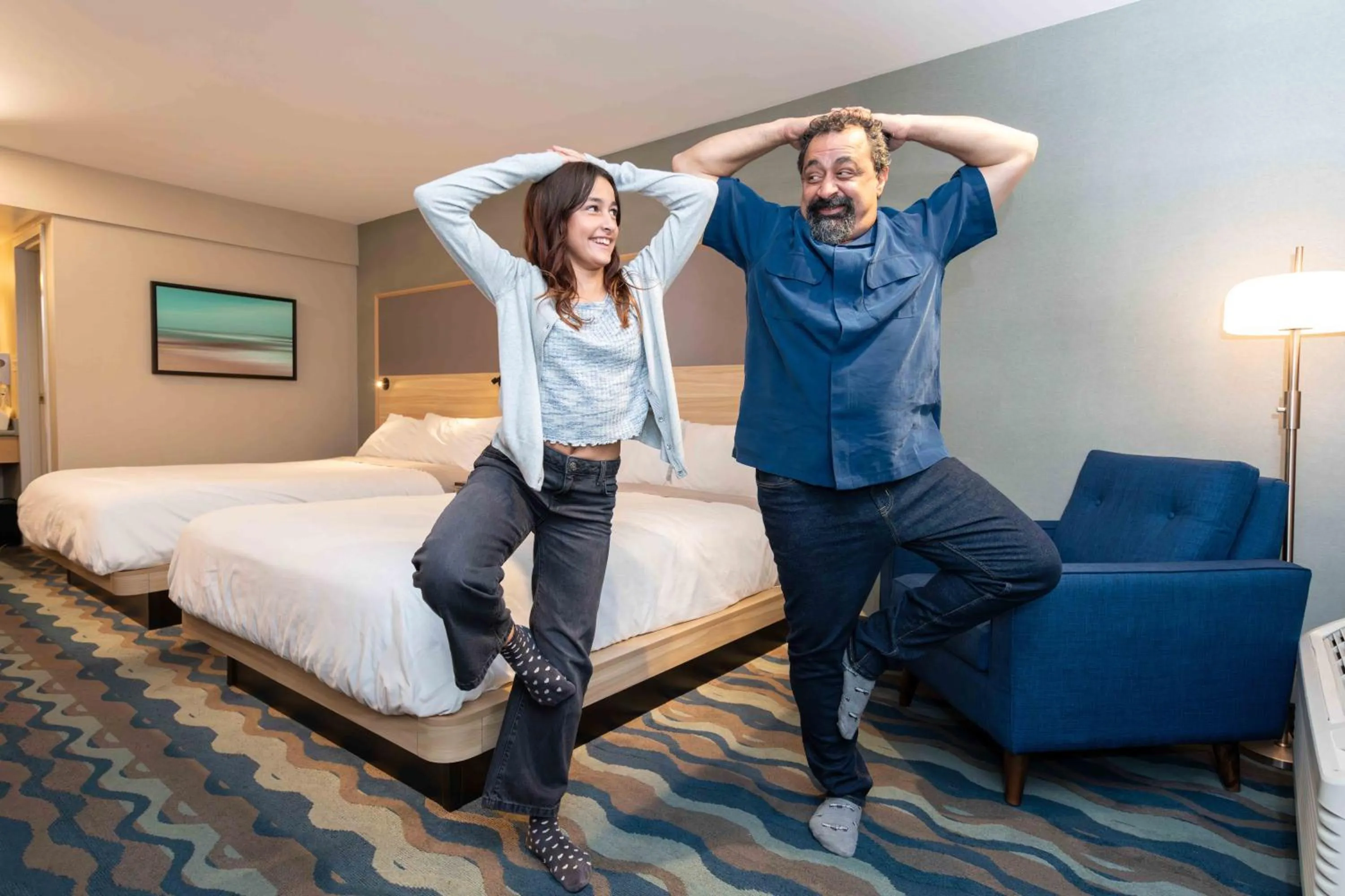 Bed in Accent Inns Kelowna