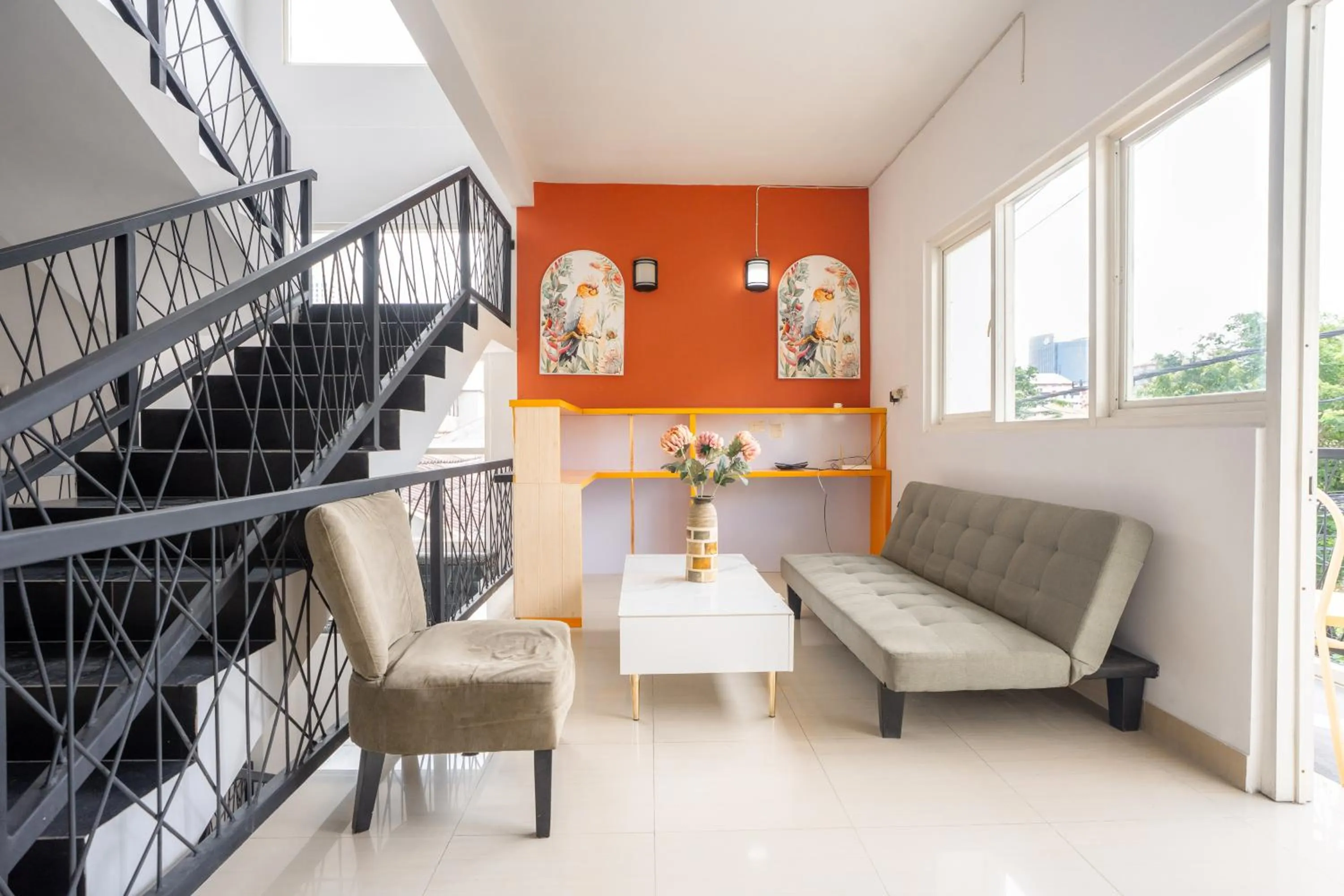 Seating area in Hotel Pratisarawirya by The Loka