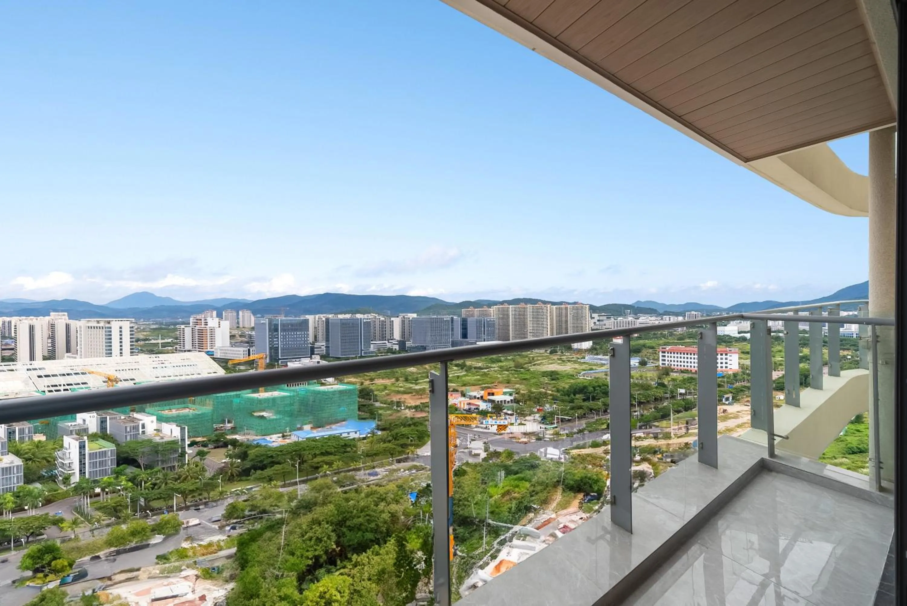 Balcony/Terrace in Elnob Seaview Aparthotel Hai Tang Bay Sanya