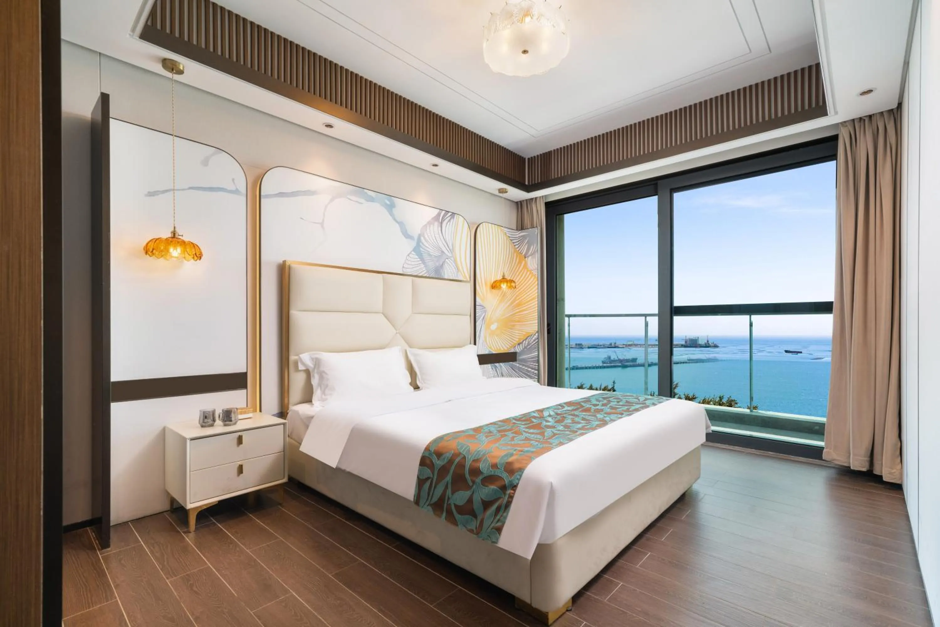 Bedroom, Bed in Elnob Seaview Aparthotel Hai Tang Bay Sanya