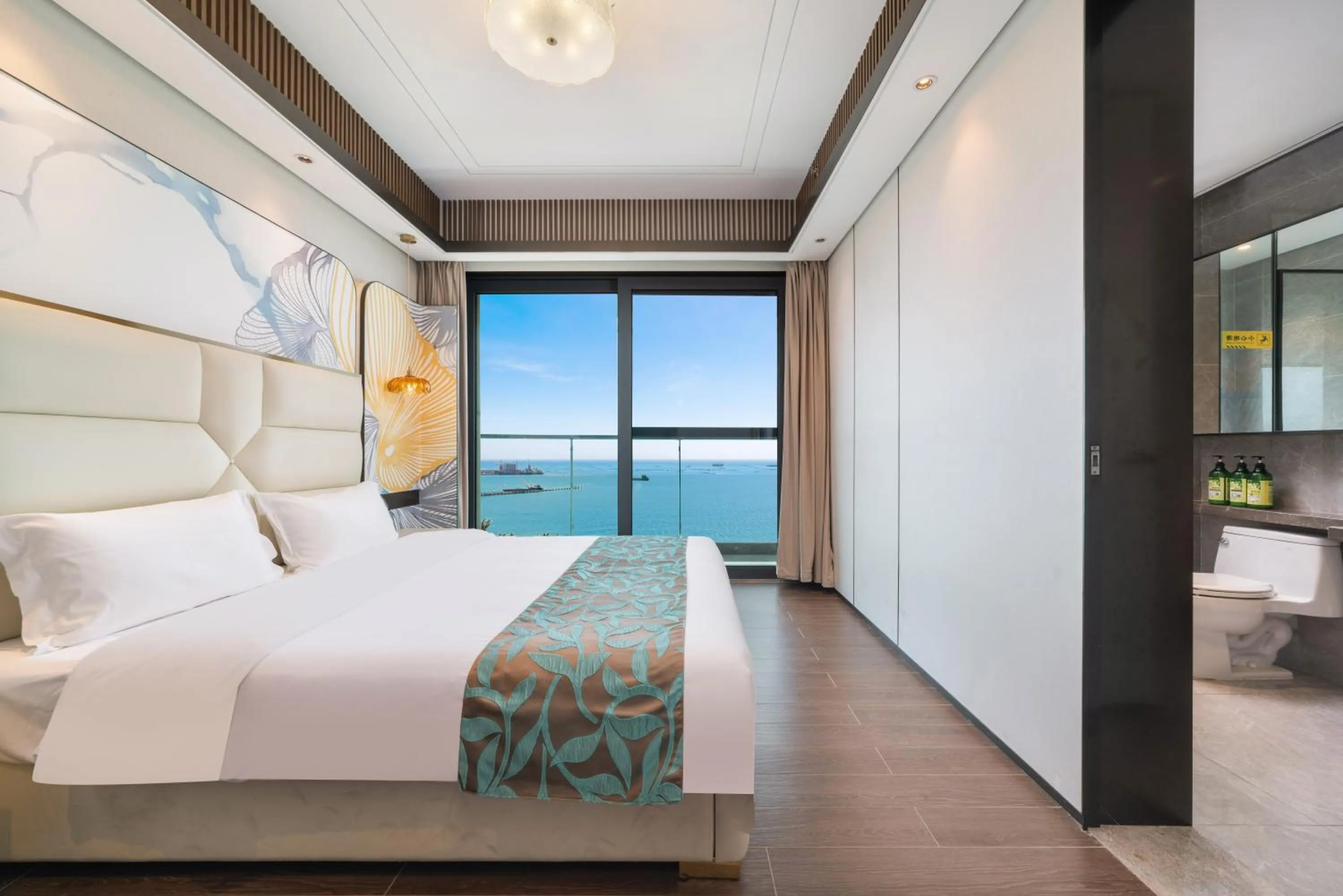 Bedroom, Bed in Elnob Seaview Aparthotel Hai Tang Bay Sanya