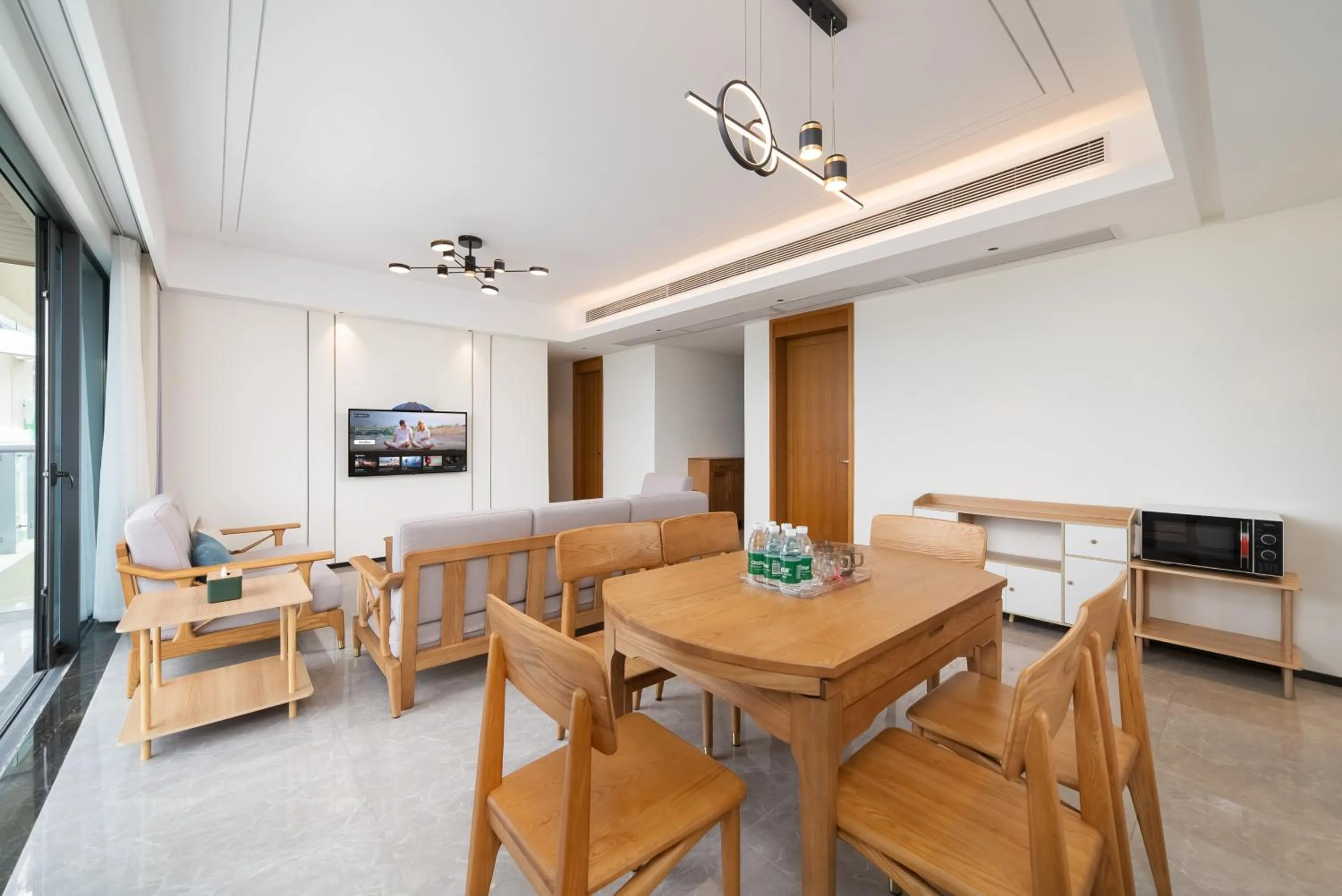 Living room in Elnob Seaview Aparthotel Hai Tang Bay Sanya