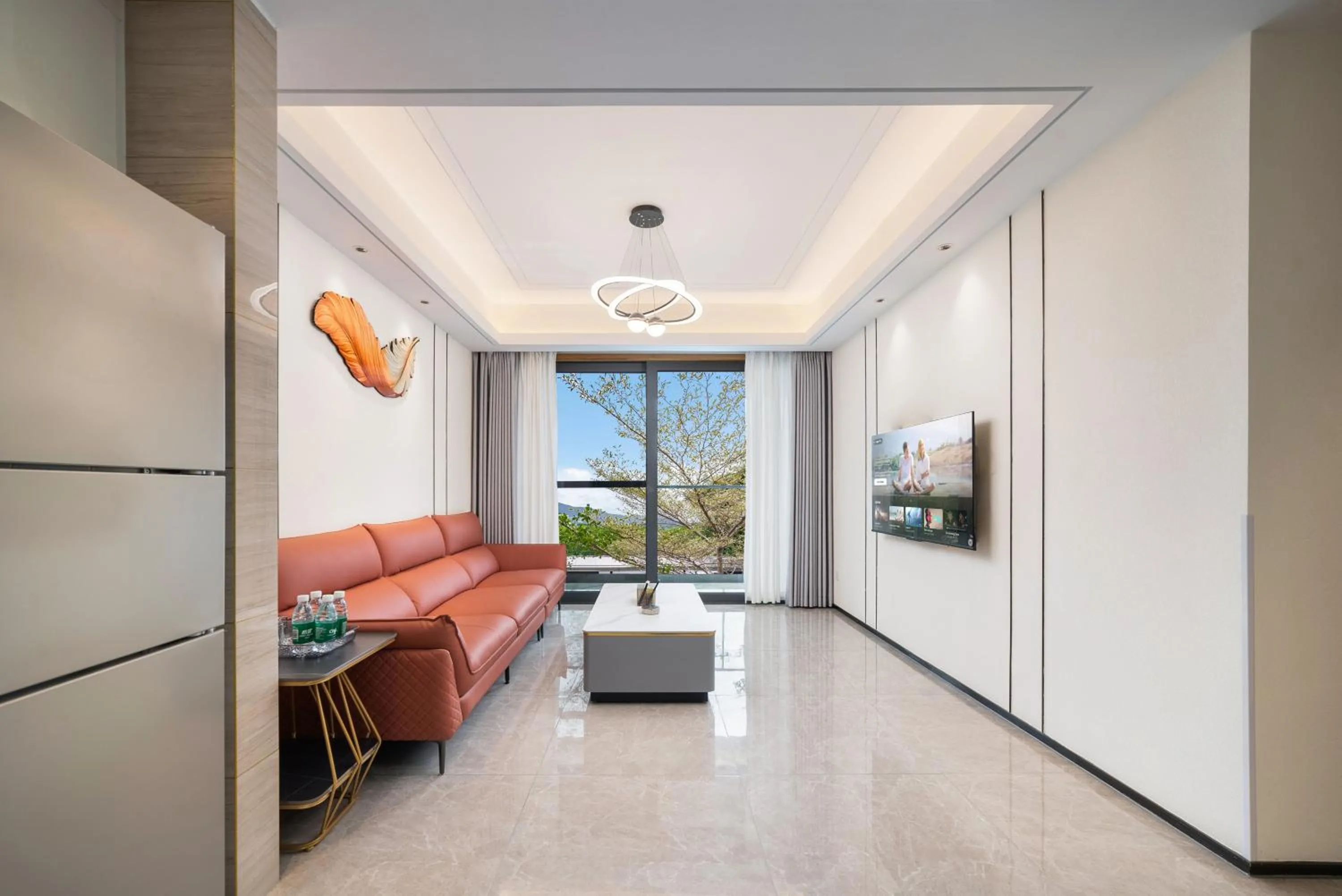 Living room in Elnob Seaview Aparthotel Hai Tang Bay Sanya