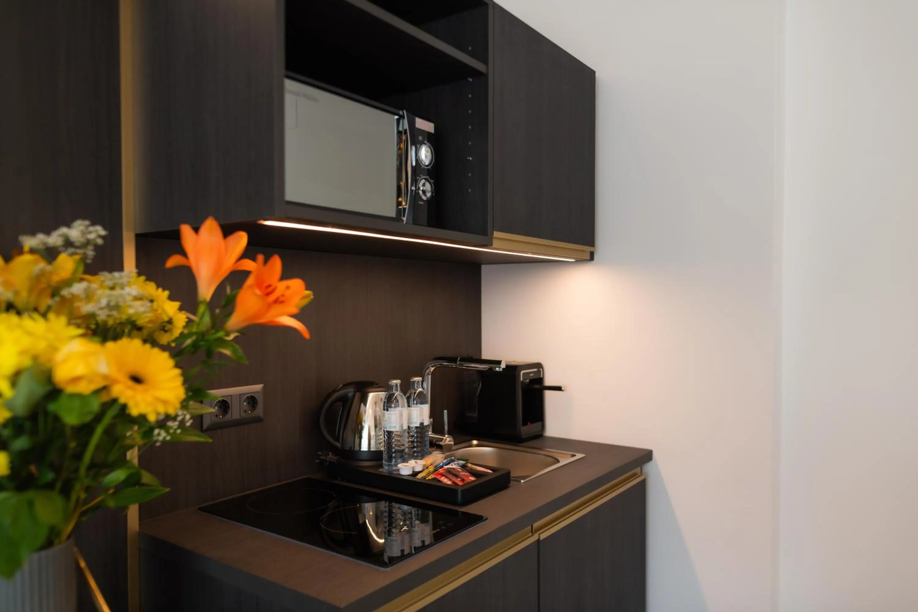 Kitchen or kitchenette in Florum Hotel