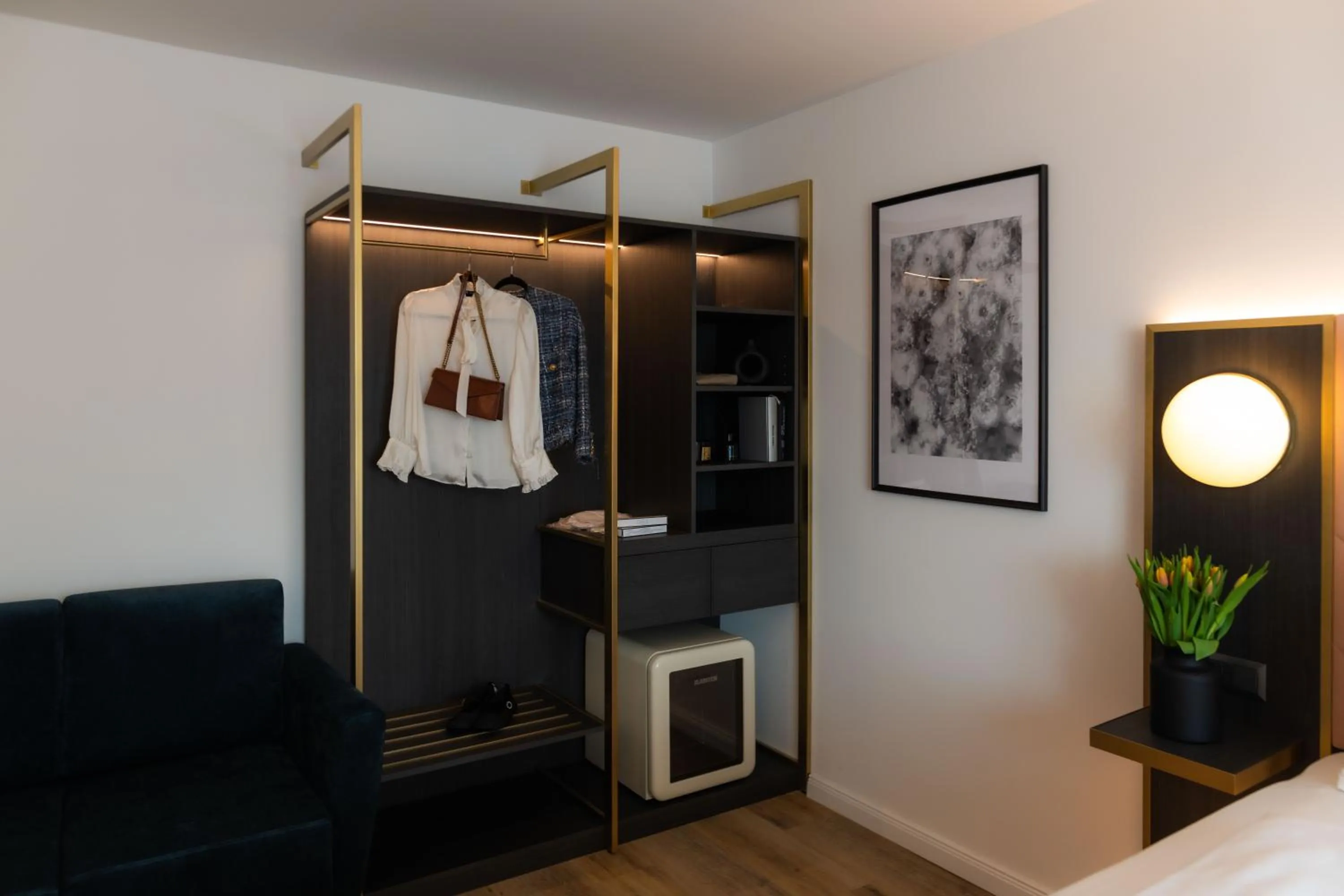 Coffee/tea facilities, Bed in Florum Hotel