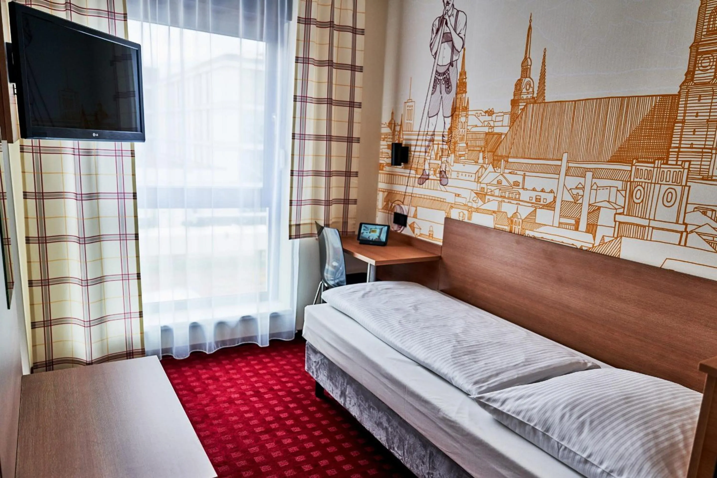 Bed in McDreams Hotel München - Messe