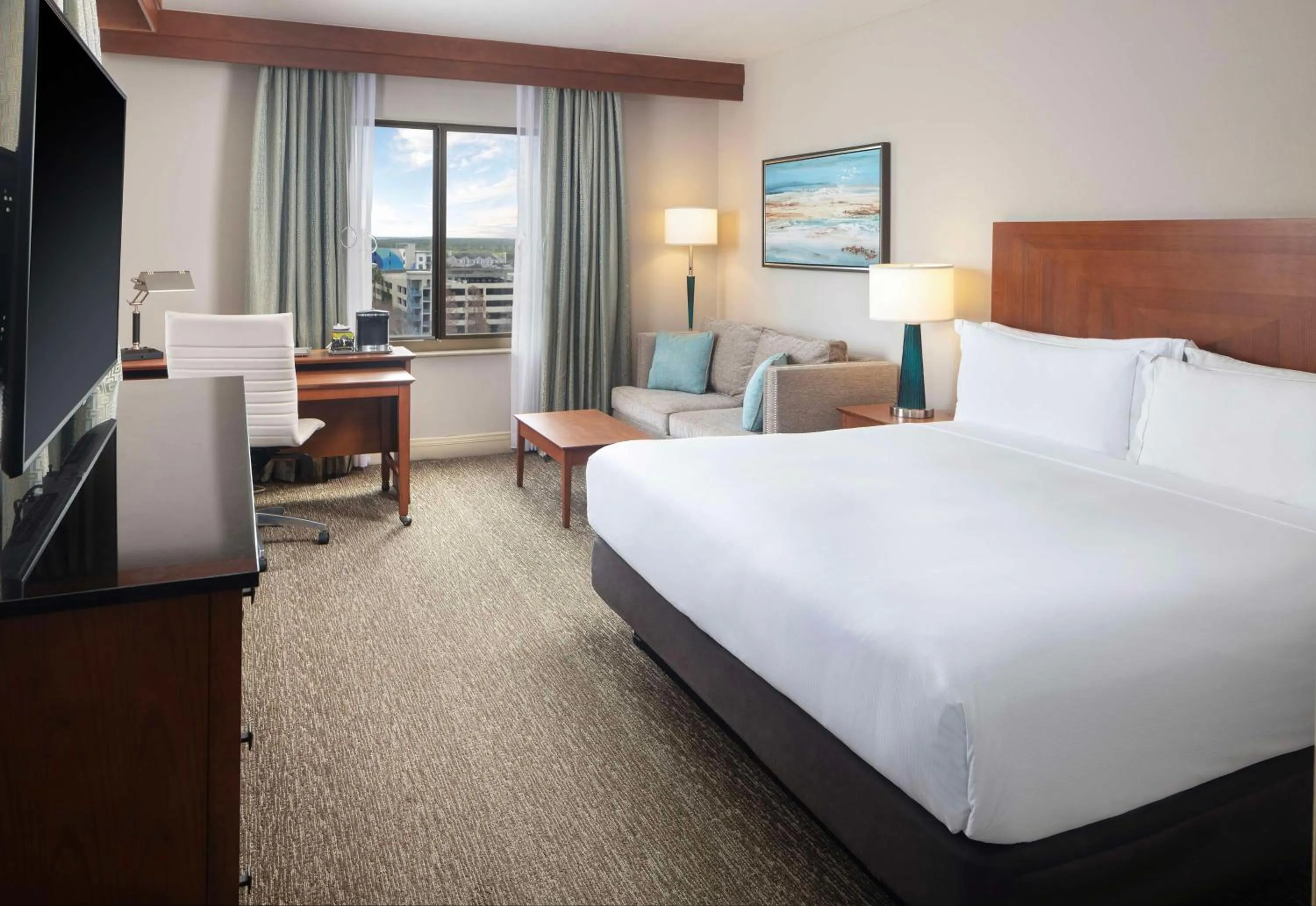 Bedroom, Bed in Hilton St. Petersburg Carillon Park