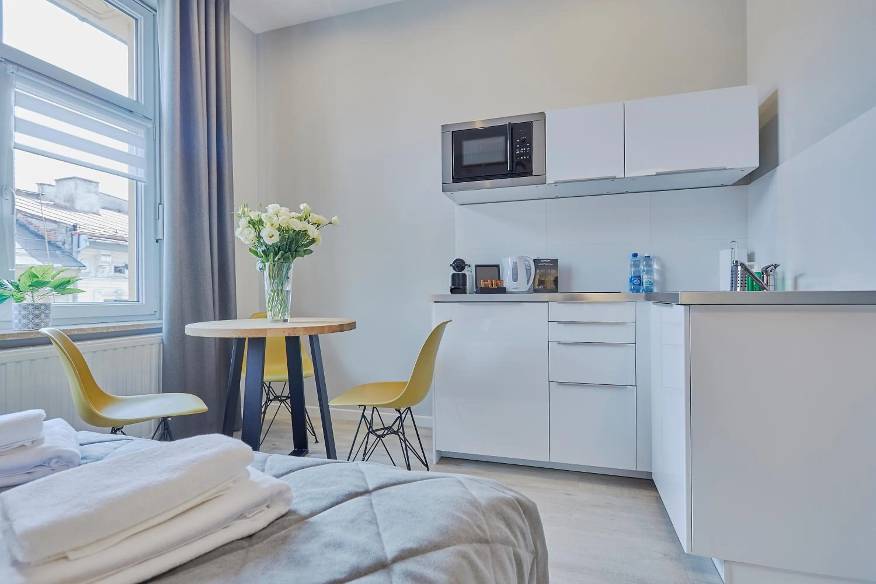 Coffee/tea facilities, Bed in FLORIANSKA 32 by PI Apartments